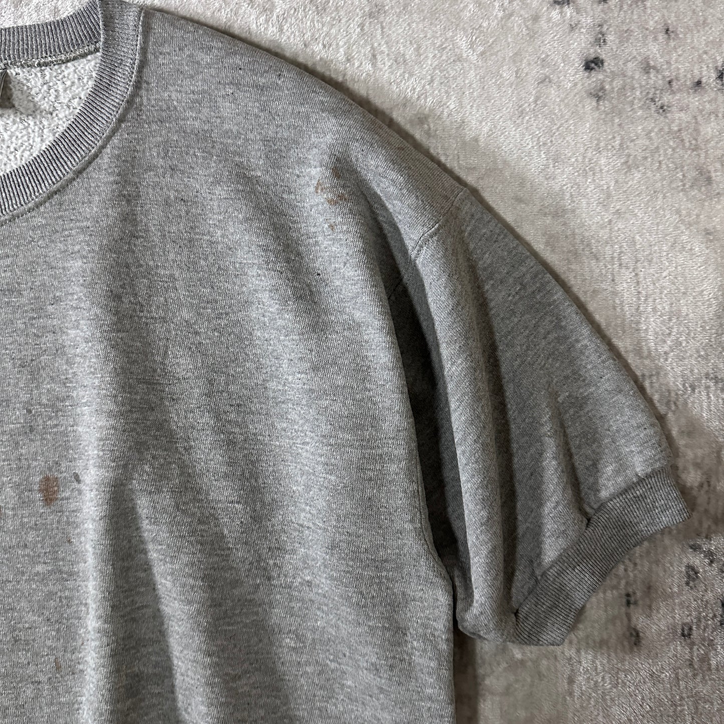 Lee Short Sleeve Sweatshirt XL Gray Made in USA