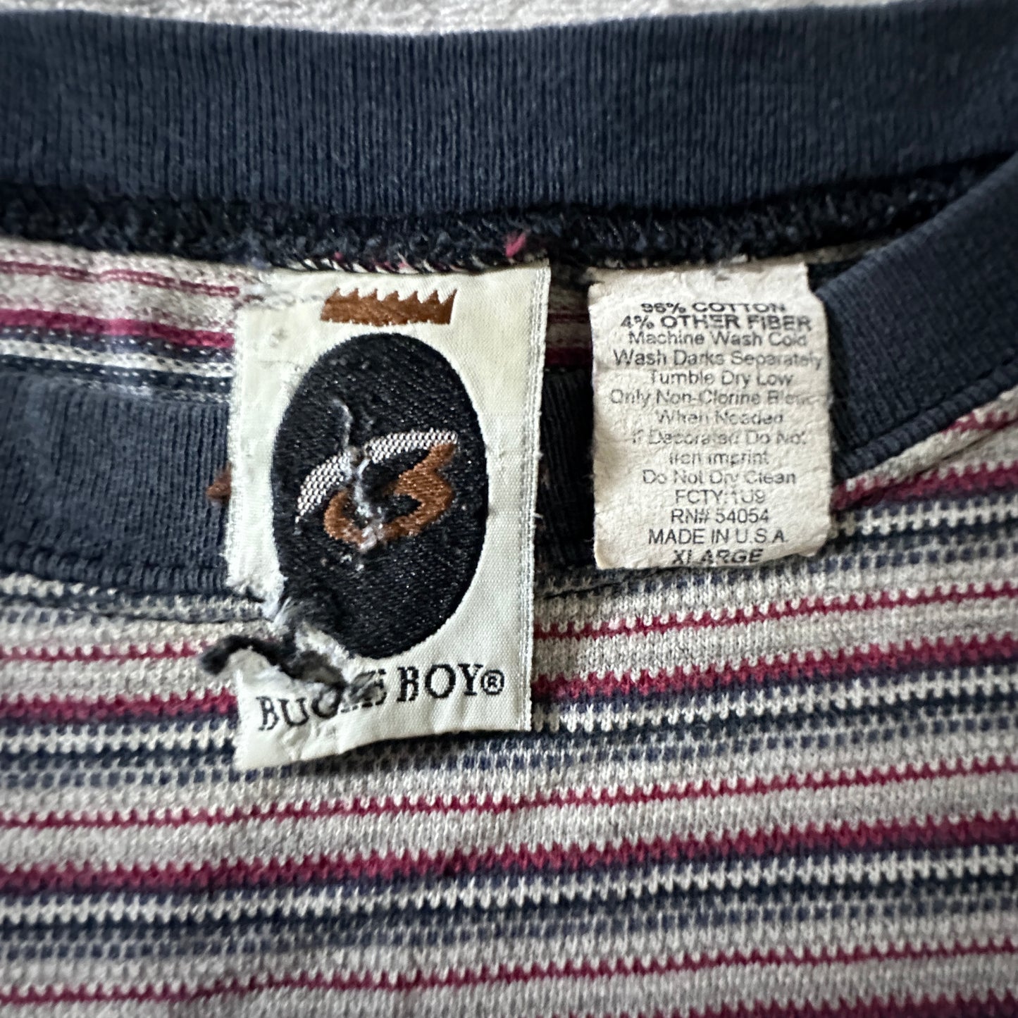 Multi Stripe T-Shirt XL Made in USA