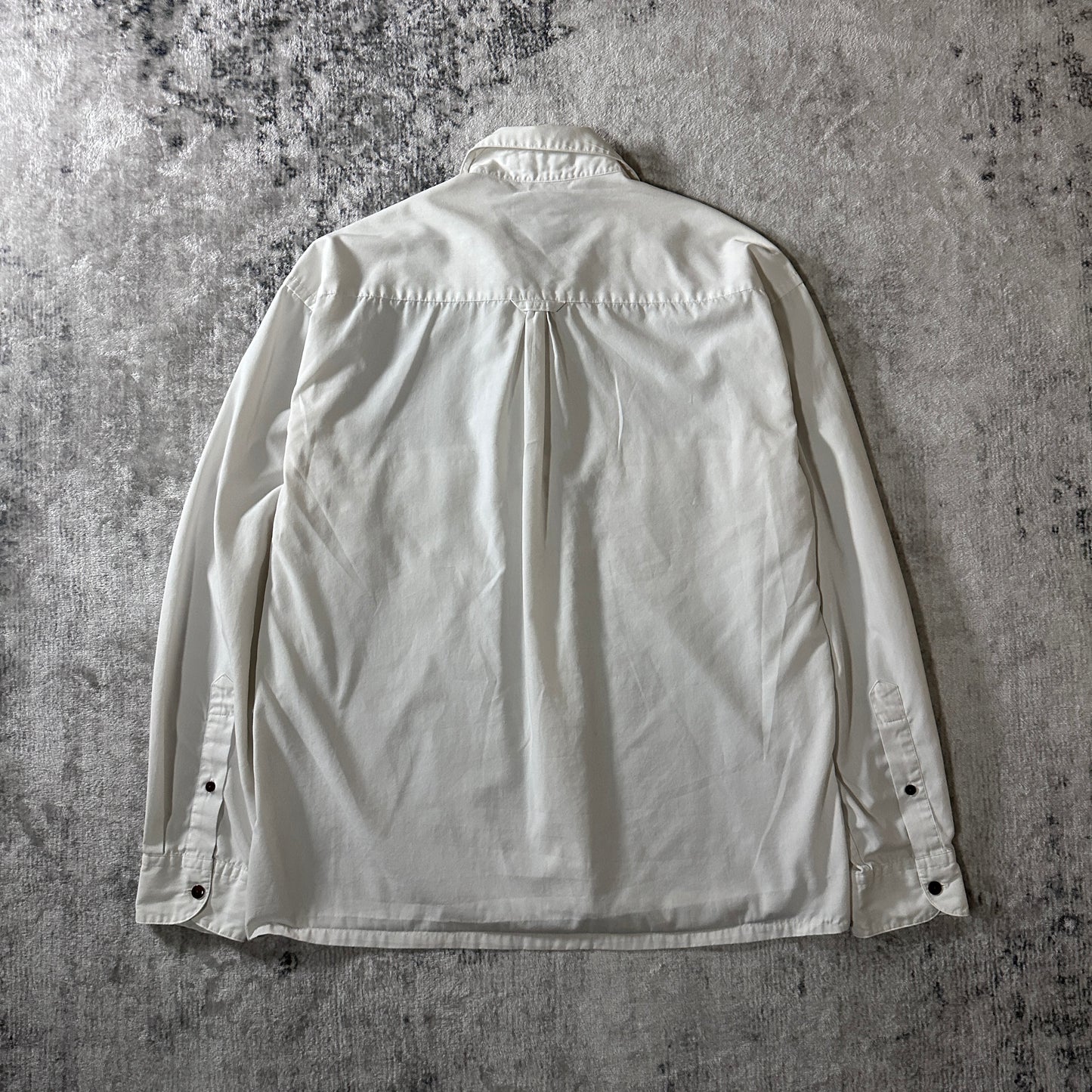 GIVENCHY Cotton Blend Long Sleeve Shirt M Ivory