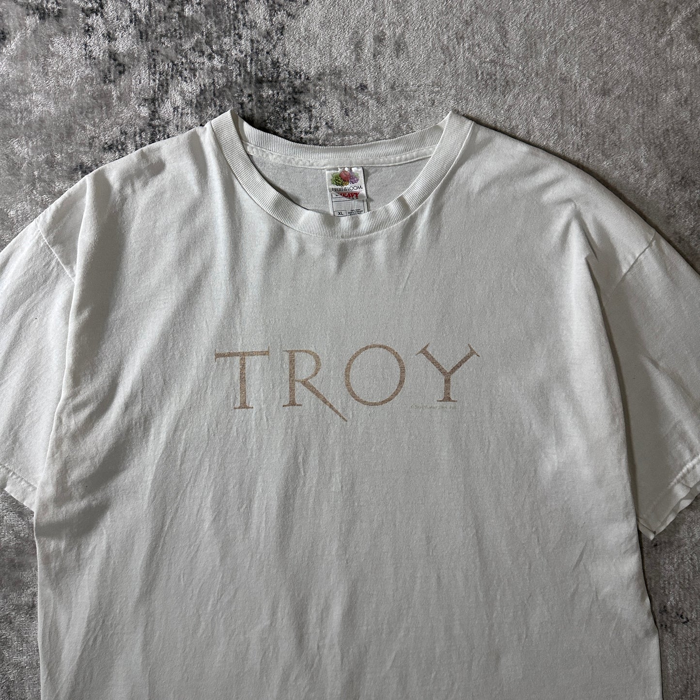 TROY Logo T-Shirt XL White
