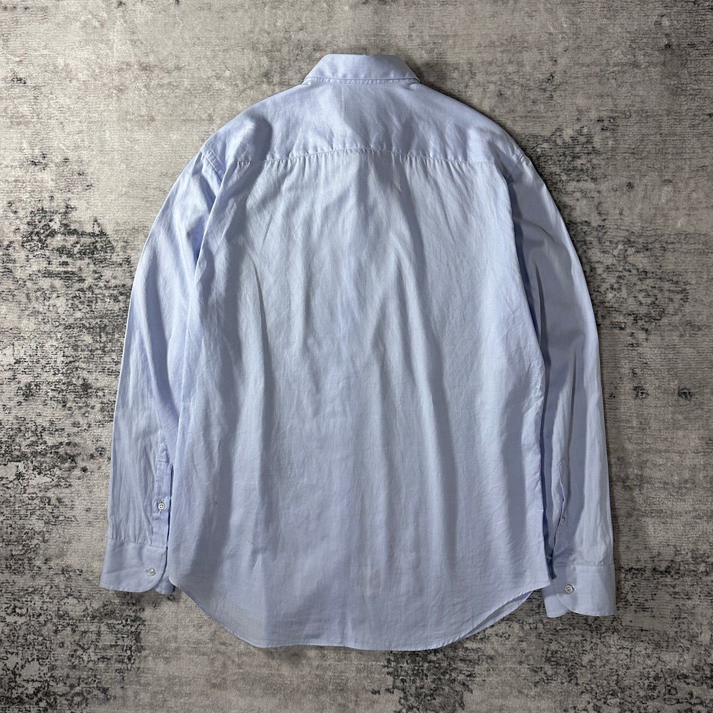 Giorgio Armani Cotton Shirt Light Blue Size 42 Made in Italy