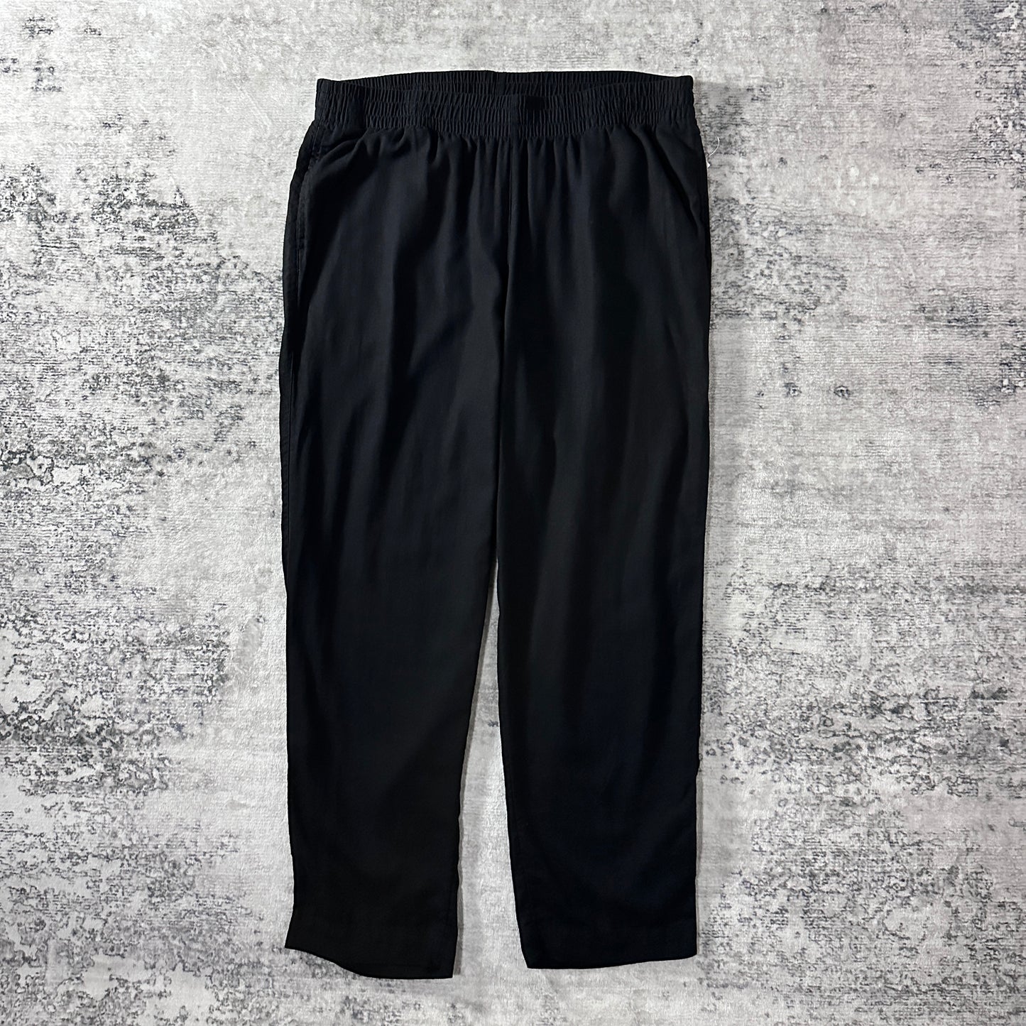 Old Navy Linen Blend High Rise Straight Pants Black XL Tall