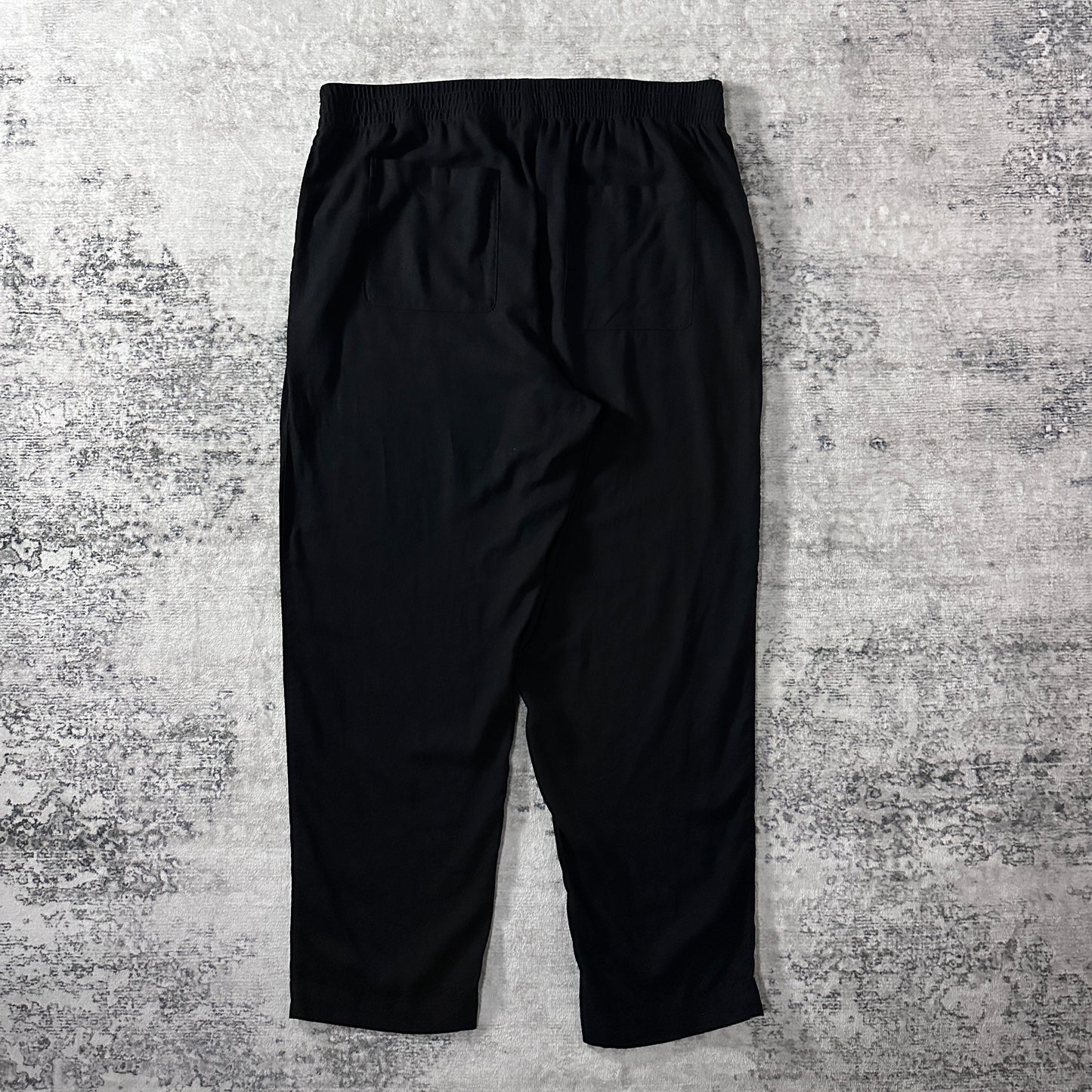 Old Navy Linen Blend High Rise Straight Pants Black XL Tall
