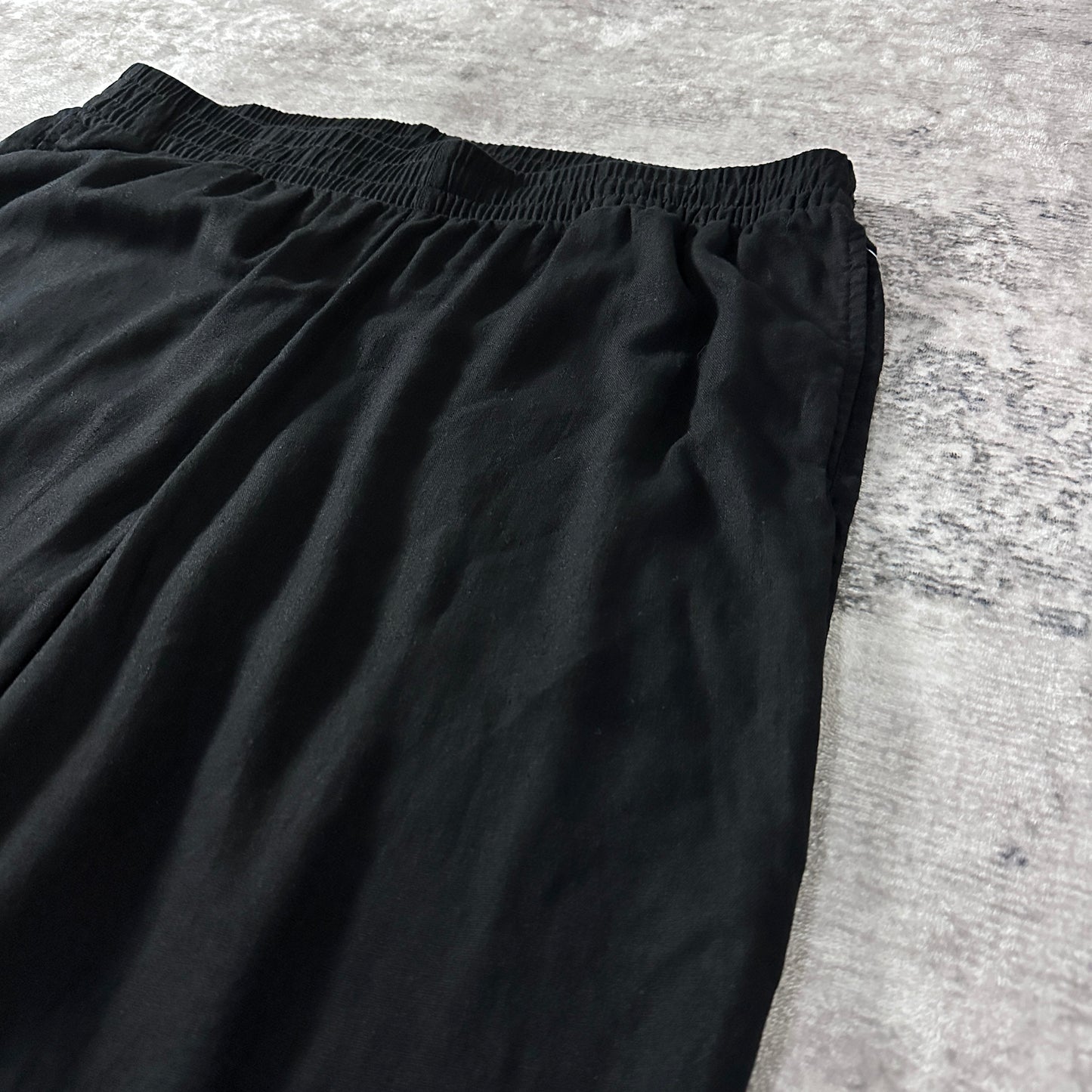 Old Navy Linen Blend High Rise Straight Pants Black XL Tall