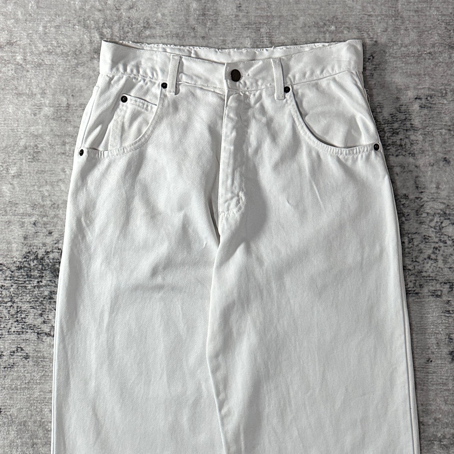 SOLO SEMORE Cotton White Denim Pants Made in USA Size 30
