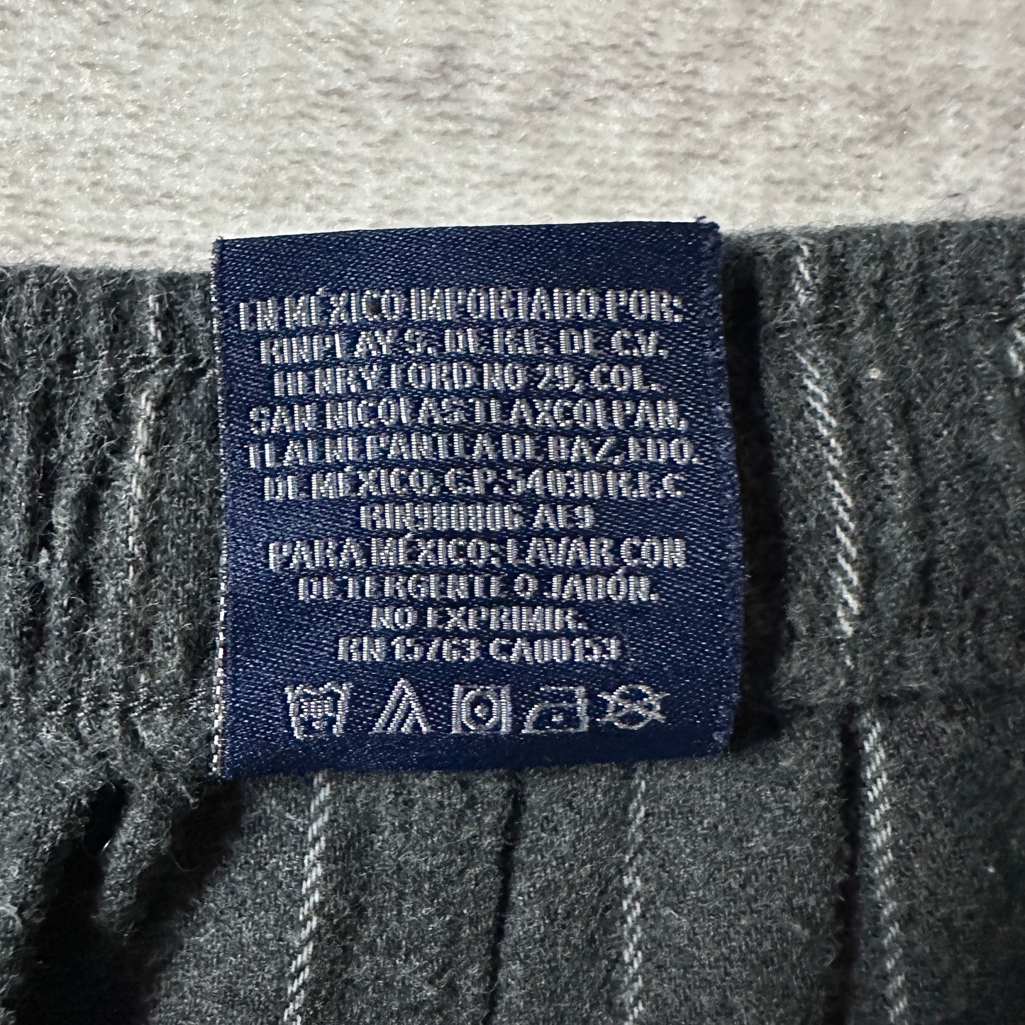Polo Ralph Lauren Gray Pinstripe Cotton Sleep Pants Size L