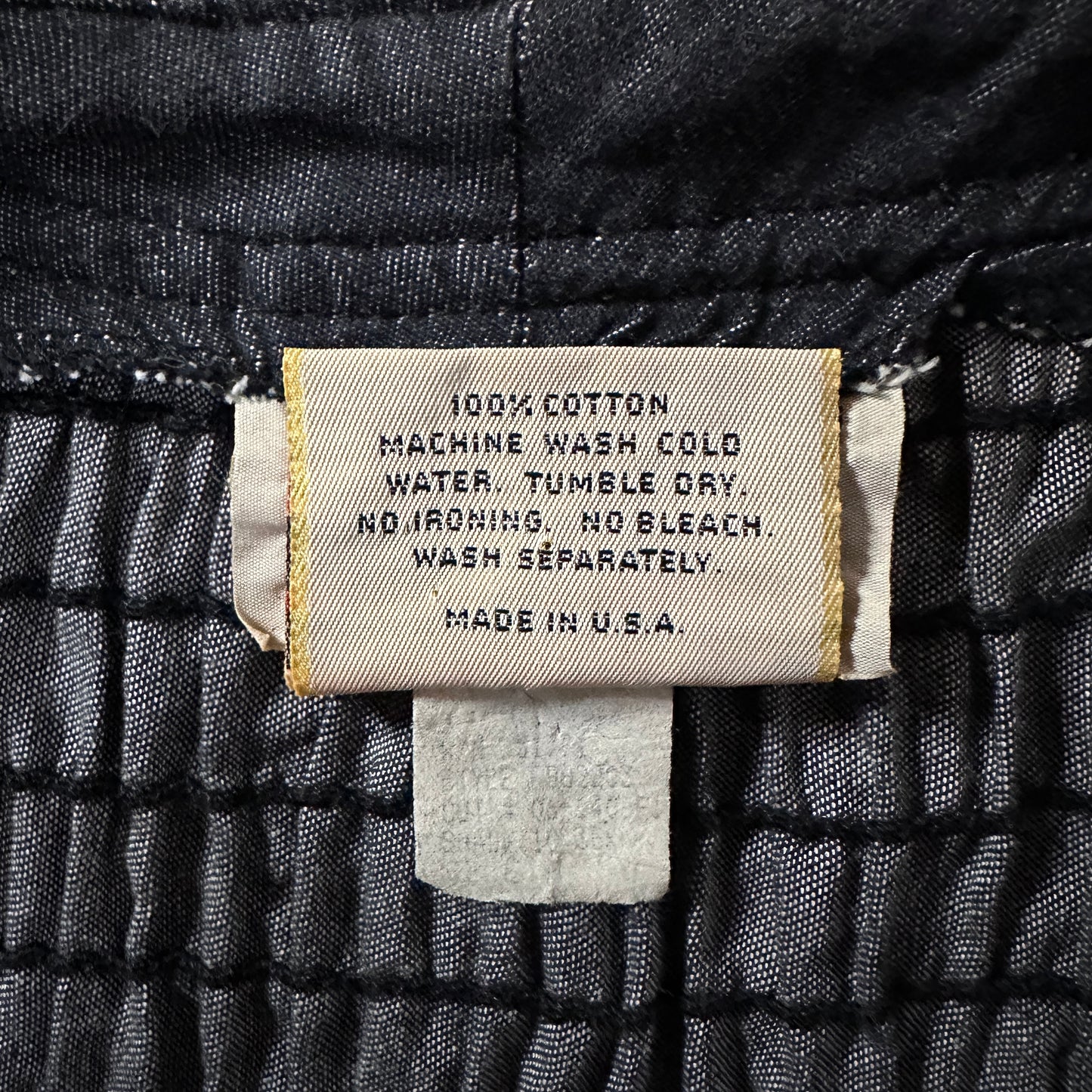 BIS by Gene Ewing Black Cotton Wrinkled Rich Denim Bomber Jacket Size P