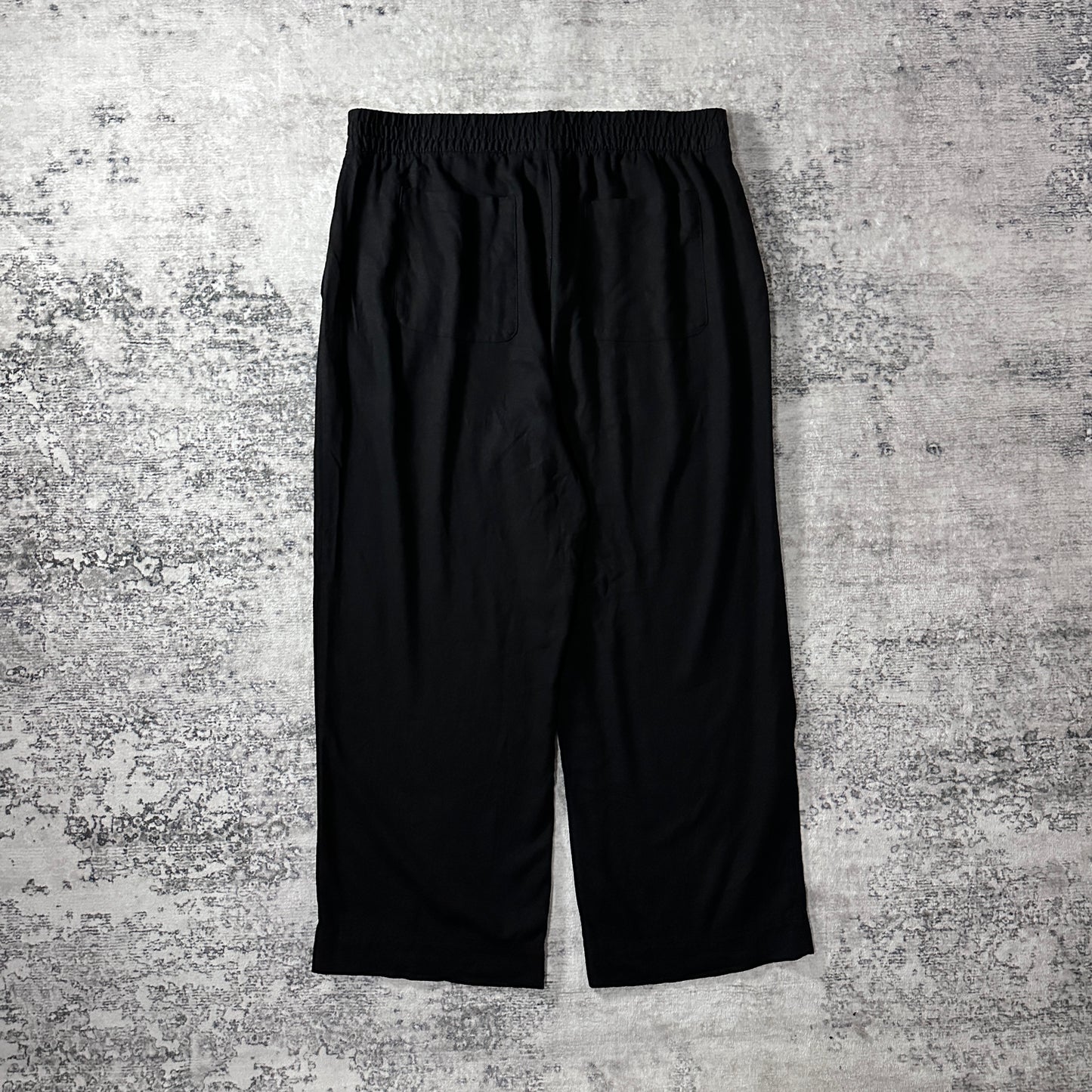Old Navy Black Linen Blend Wide Leg Easy Pants Size XL
