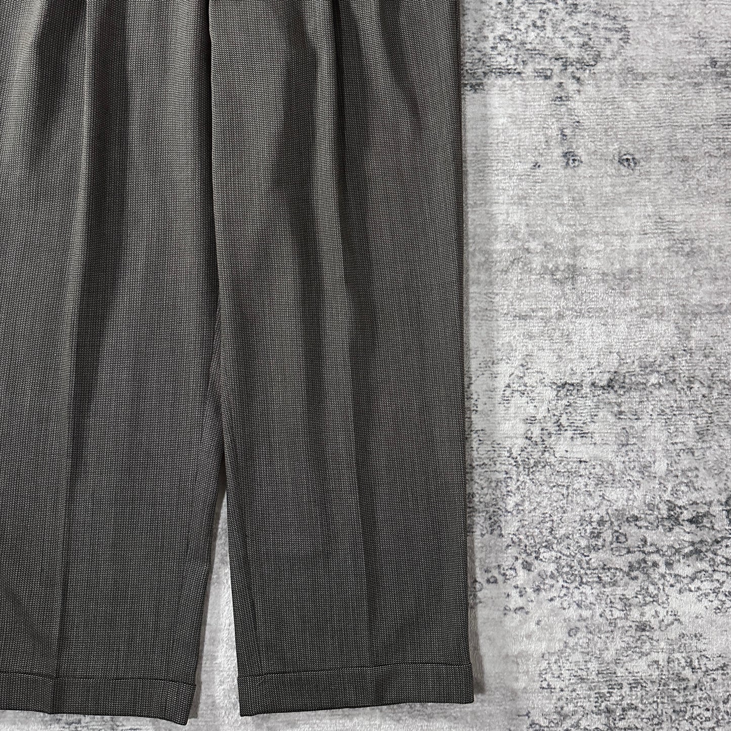 Zanella Gray Wool Pleated Trousers Size 35