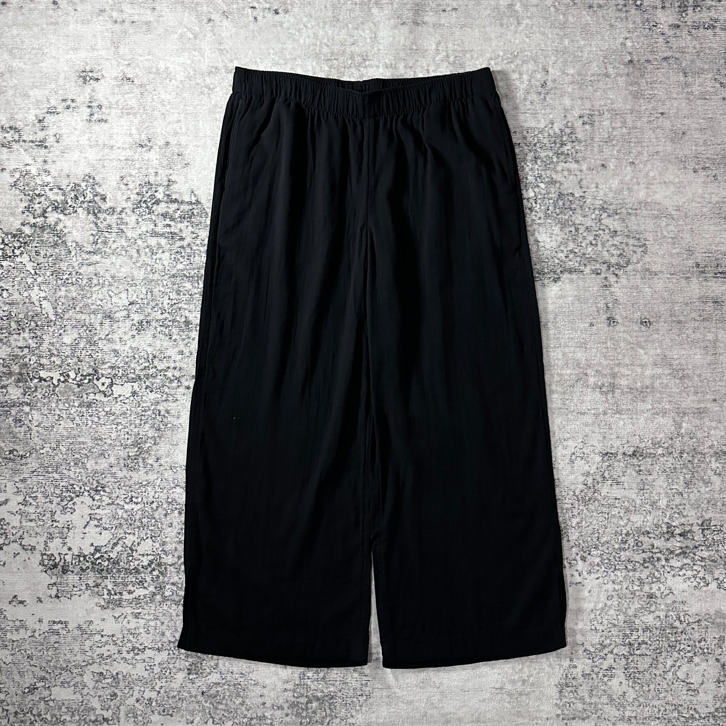 Old Navy Black Cotton Wide Leg Easy Pants Size XL