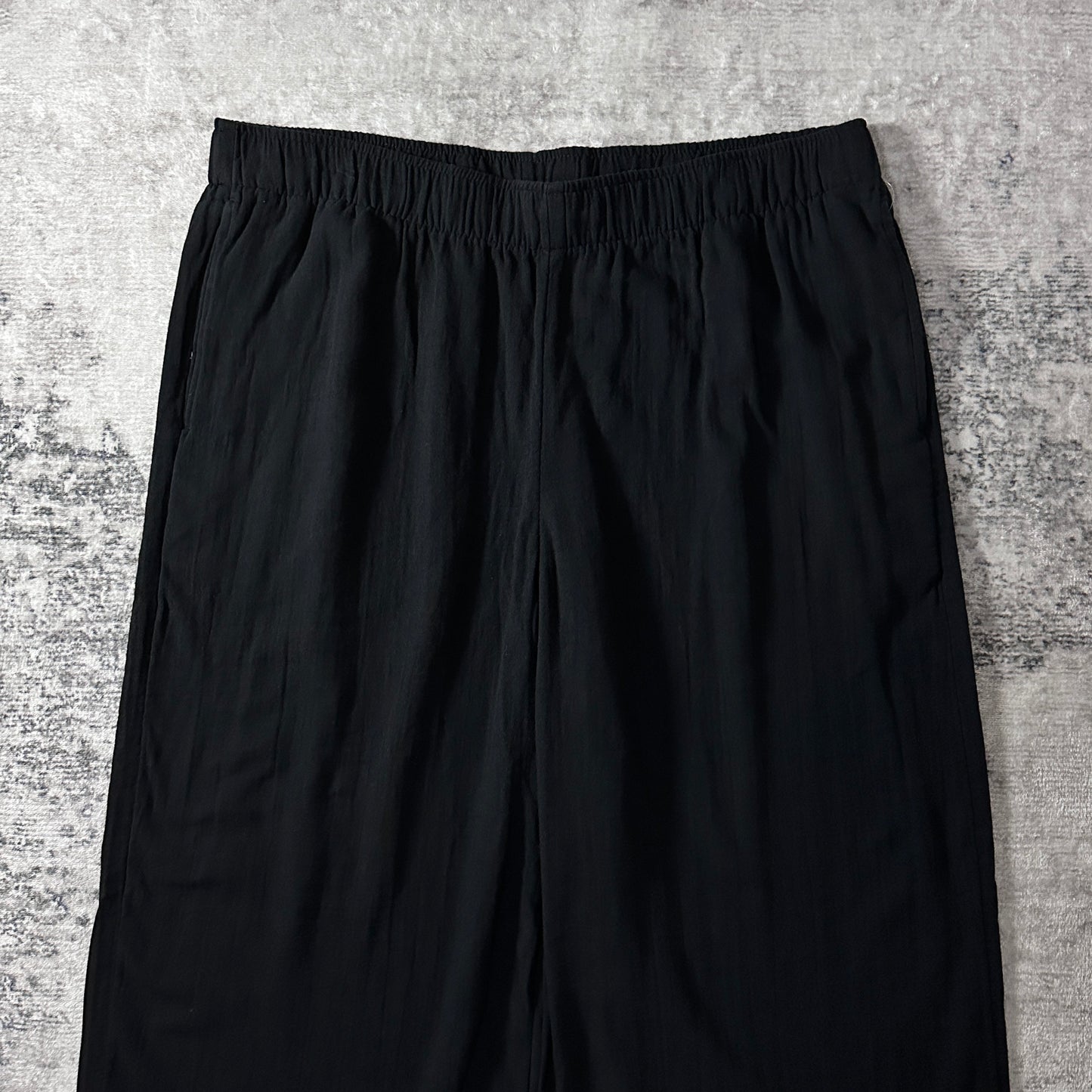 Old Navy Black Cotton Wide Leg Easy Pants Size XL