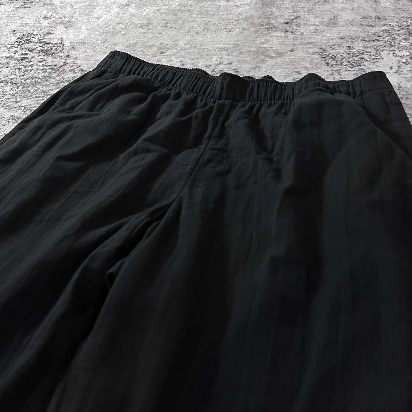 Old Navy Black Cotton Wide Leg Easy Pants Size XL