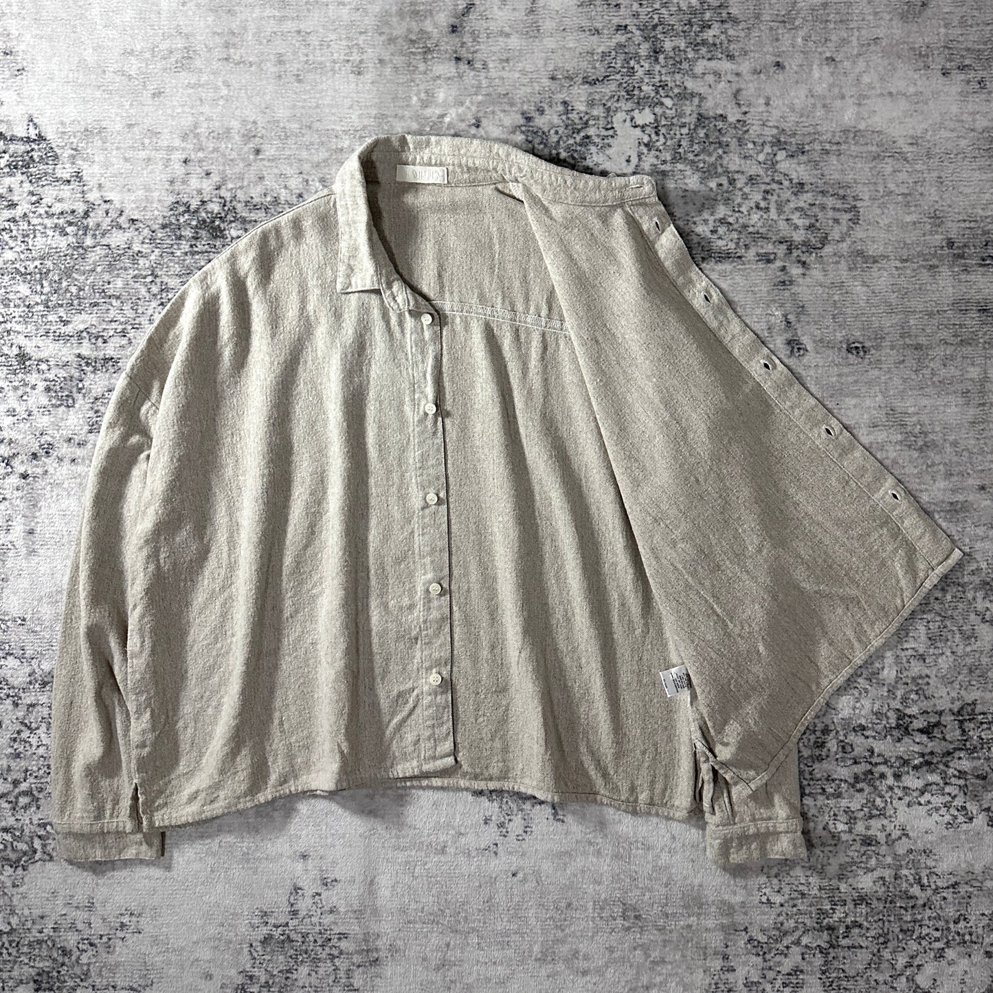 CP Shades Oatmeal Cotton Oversized Shirt Size L