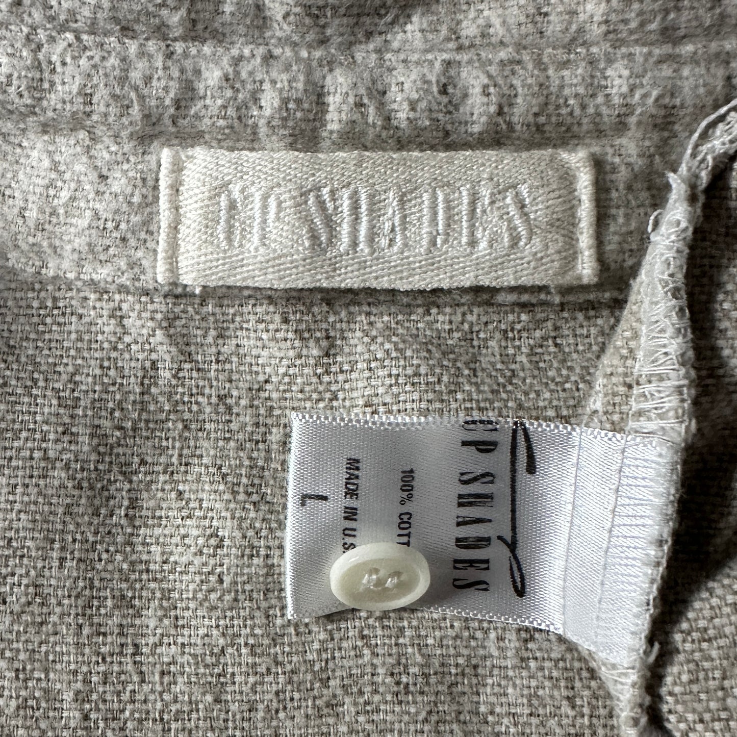 CP Shades Oatmeal Cotton Oversized Shirt Size L