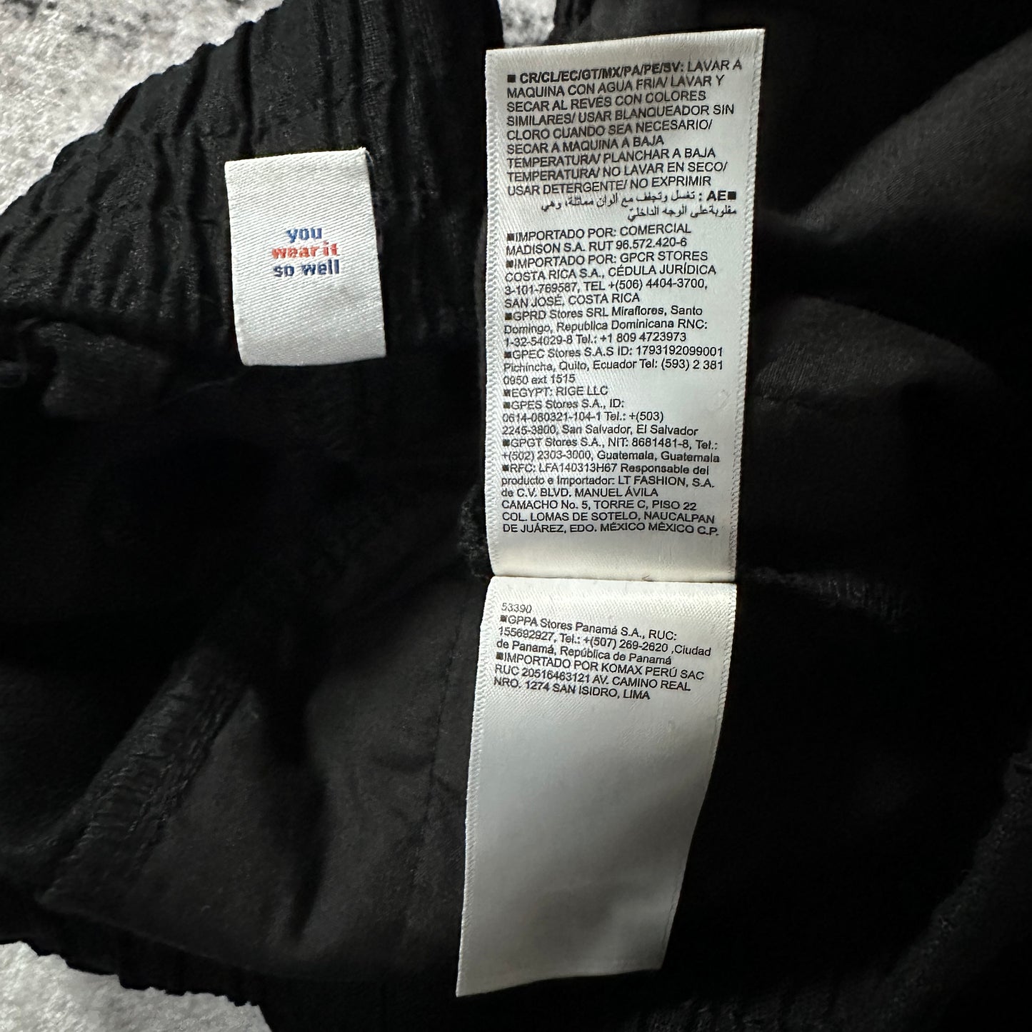 Old Navy Black Linen Blend Wide Leg Easy Pants Size XL