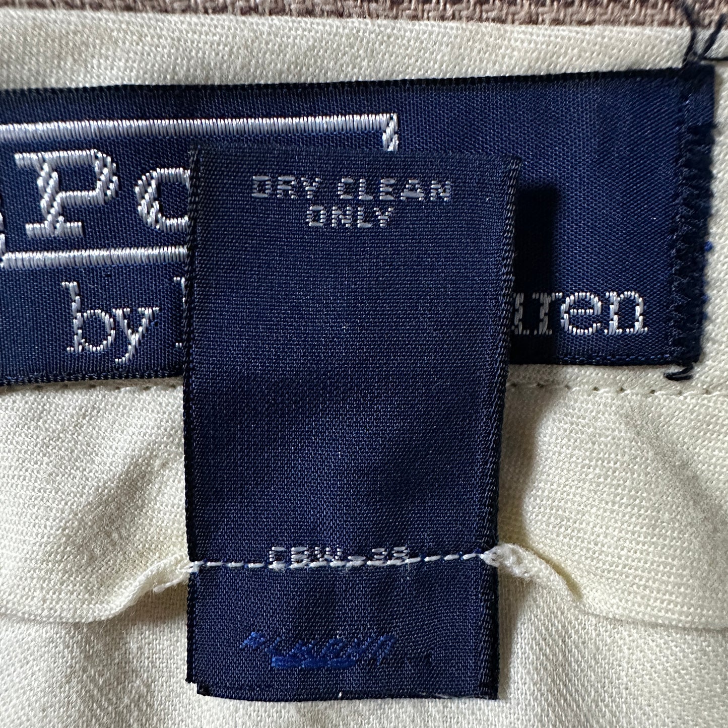 Polo by Ralph Lauren Beige Linen Cotton Pleated Trousers
