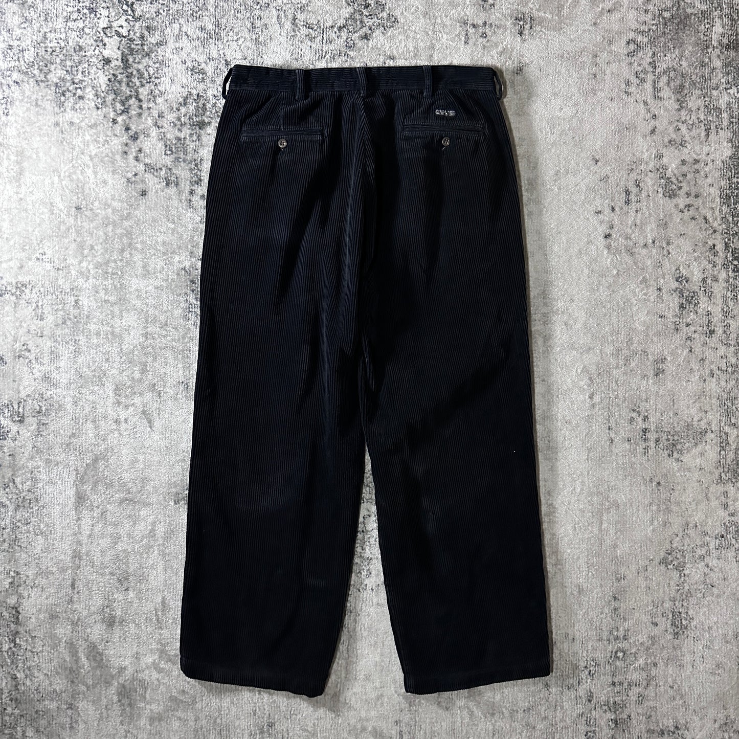 Polo by Ralph Lauren Black Cotton Corduroy Andrew Pant Size 35/30