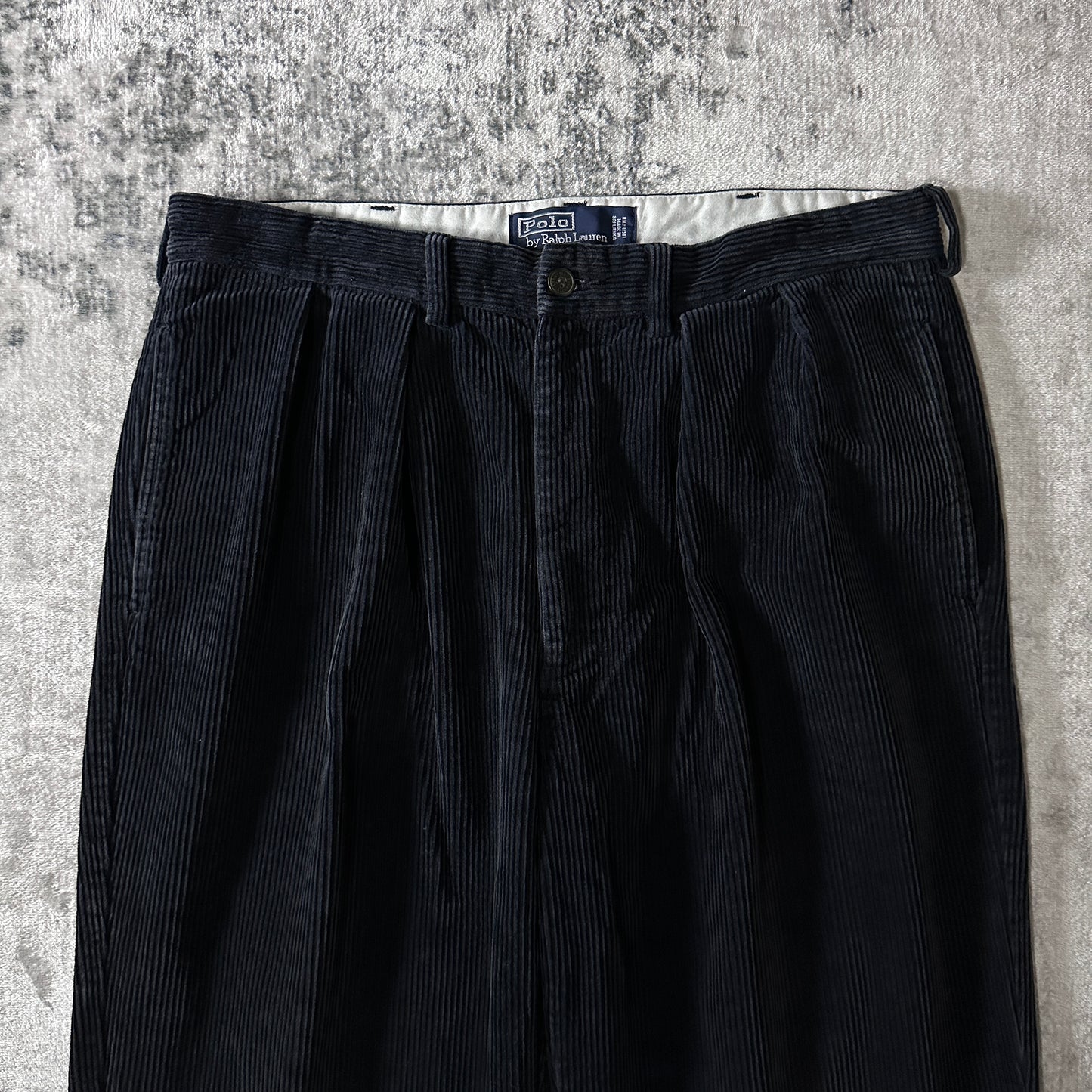 Polo by Ralph Lauren Black Cotton Corduroy Andrew Pant Size 35/30