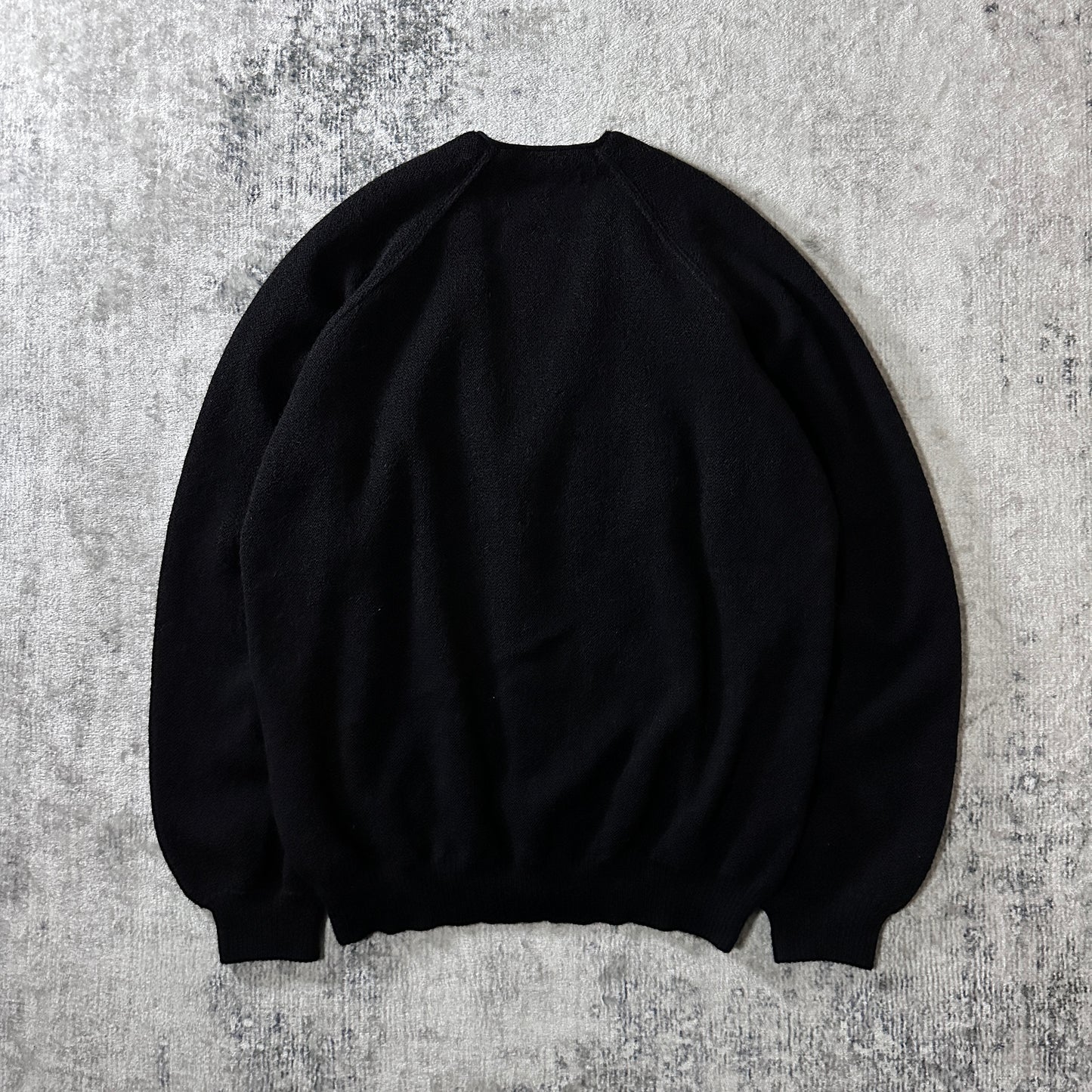 Black 100% Peruvian Alpaca Cardigan Size M