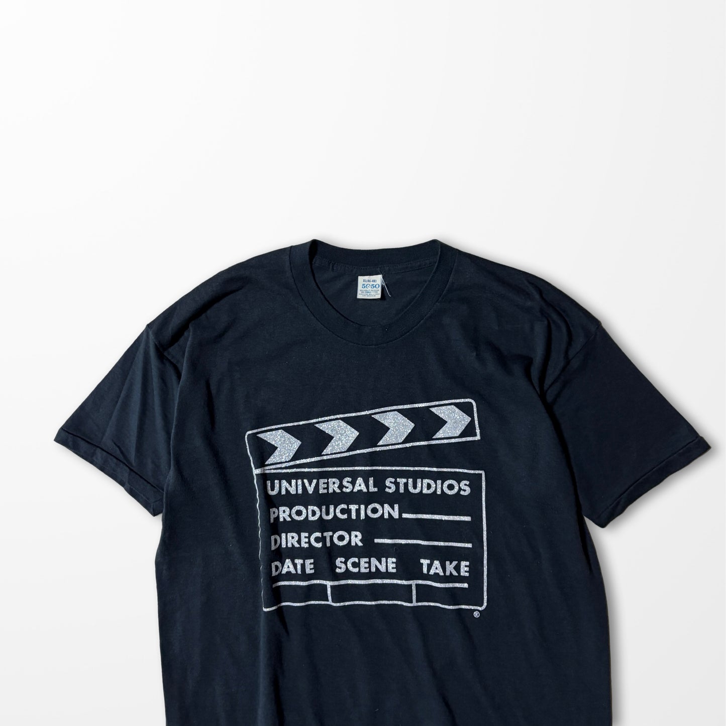 Fade Universal Studios Movie Slate Tee – Black Print