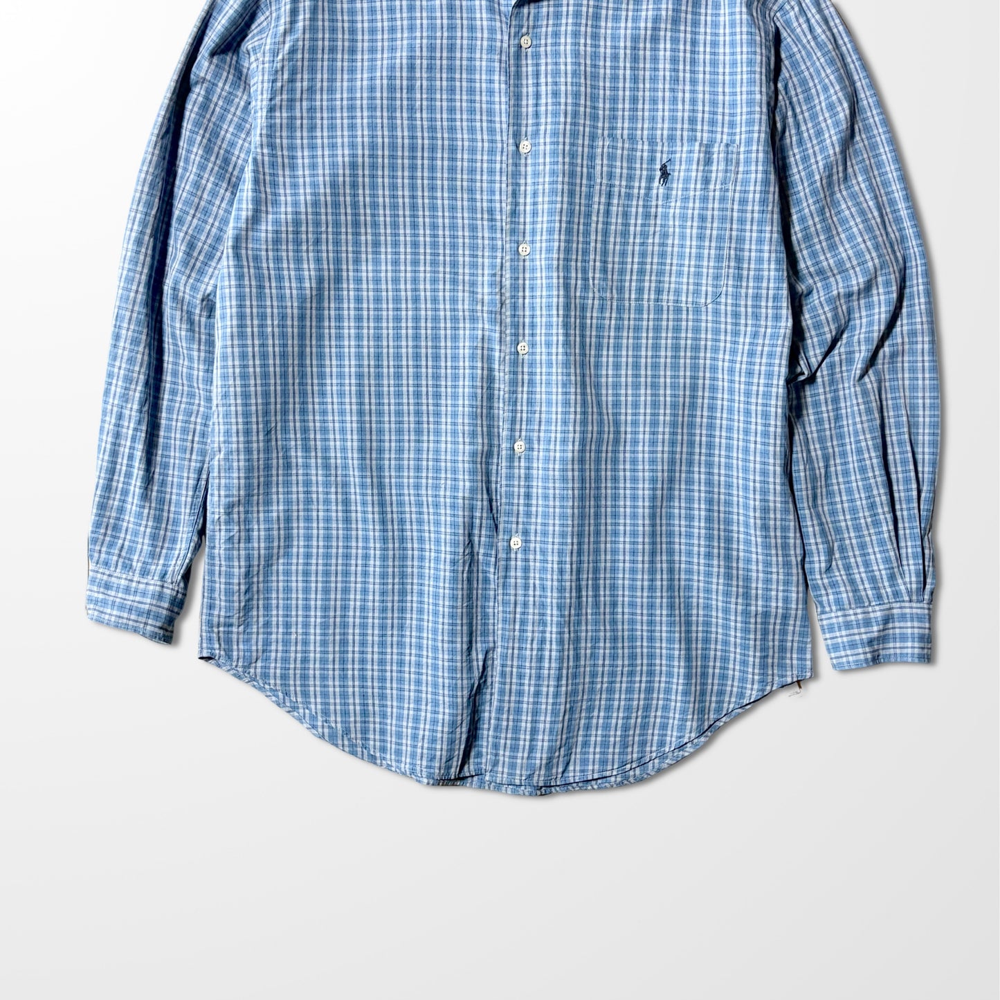Ralph Lauren Cotton Blue Check Shirt – L