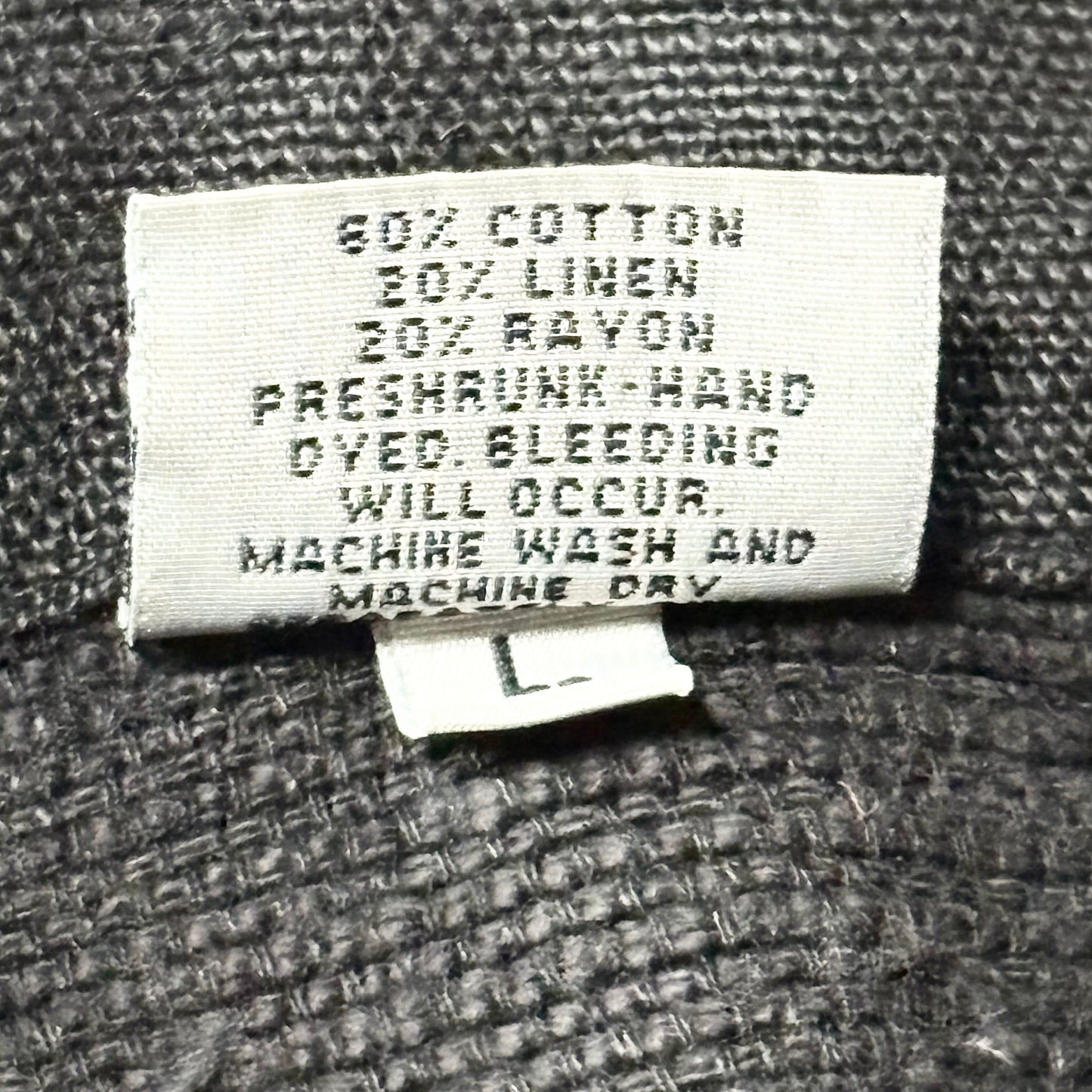 Cotton Linen Rayon Zip Jacket Black – L-CP Shades-