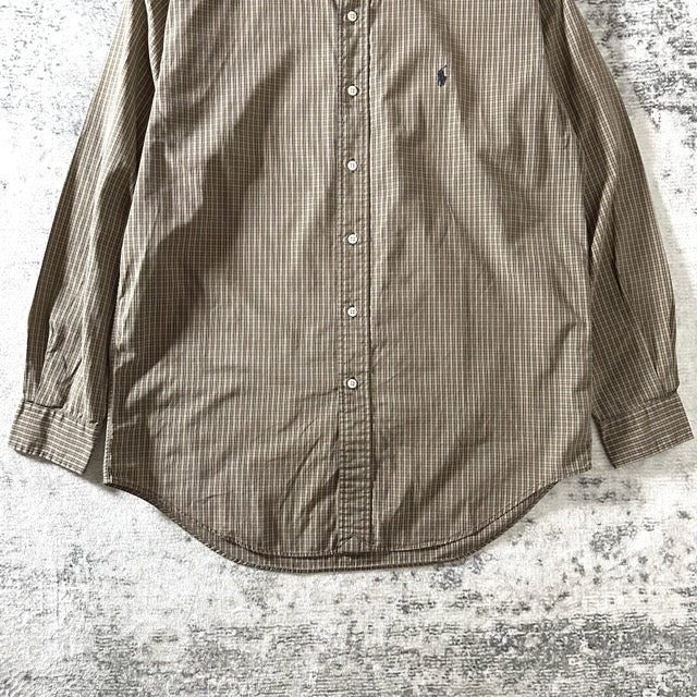 Polo by Ralph Lauren Blake Brown Check Cotton Shirt – S