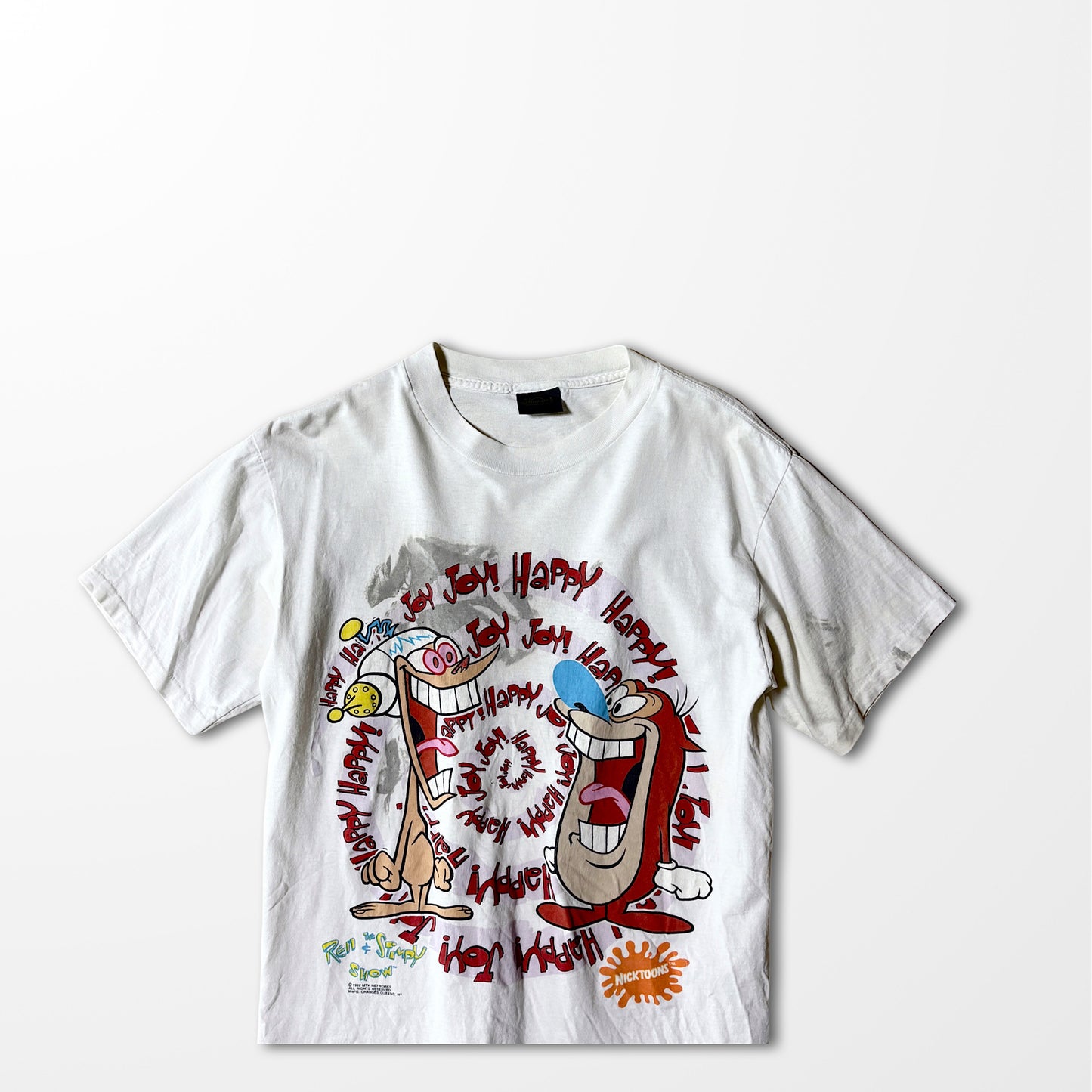 Ren & Stimpy “Happy Happy Joy Joy” Splash-Fade Tee