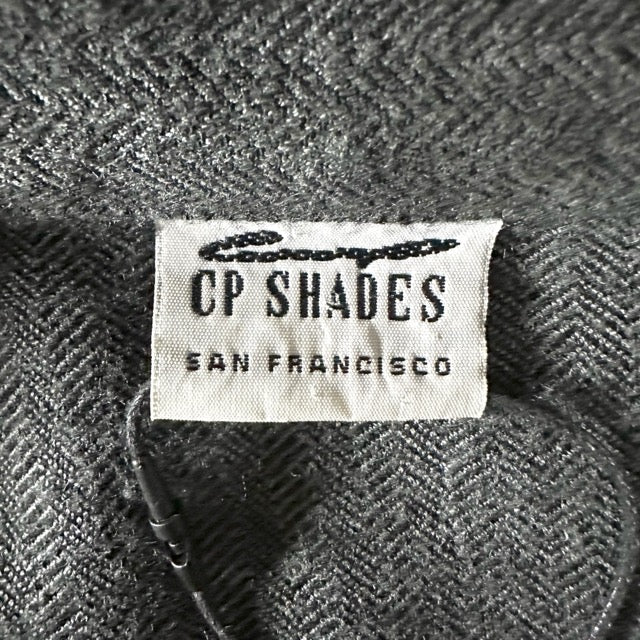 Rayon Herringbone Shirt Jacket Charcoal – L - CP SHADES