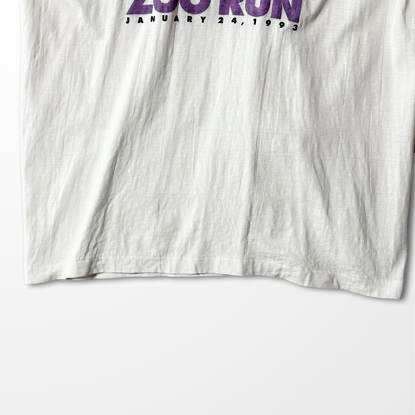 art printed T-shirt "ZOO RUN 1999" vintage single stitch