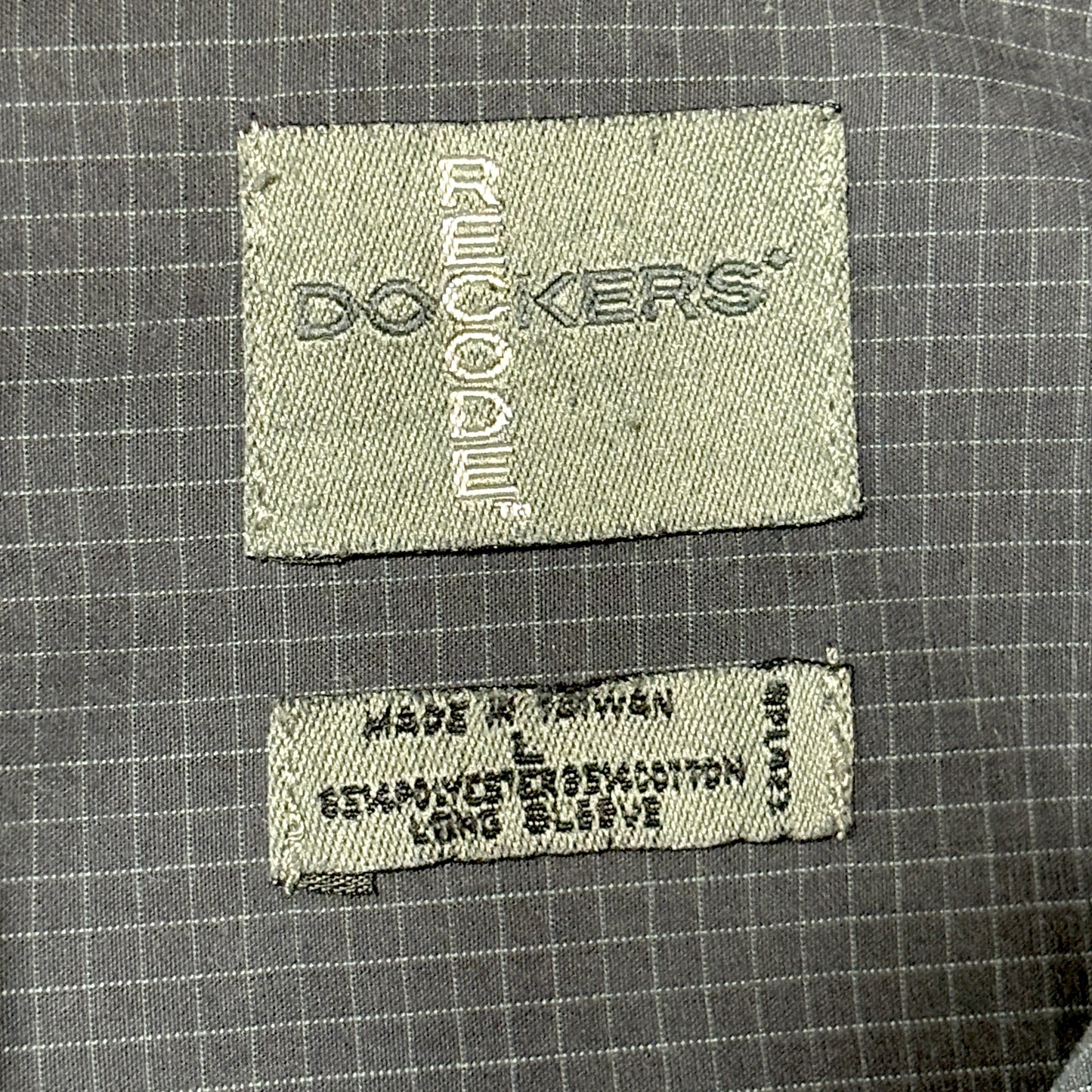 Dockers Recode Cotton Blend Grid Shirt – L