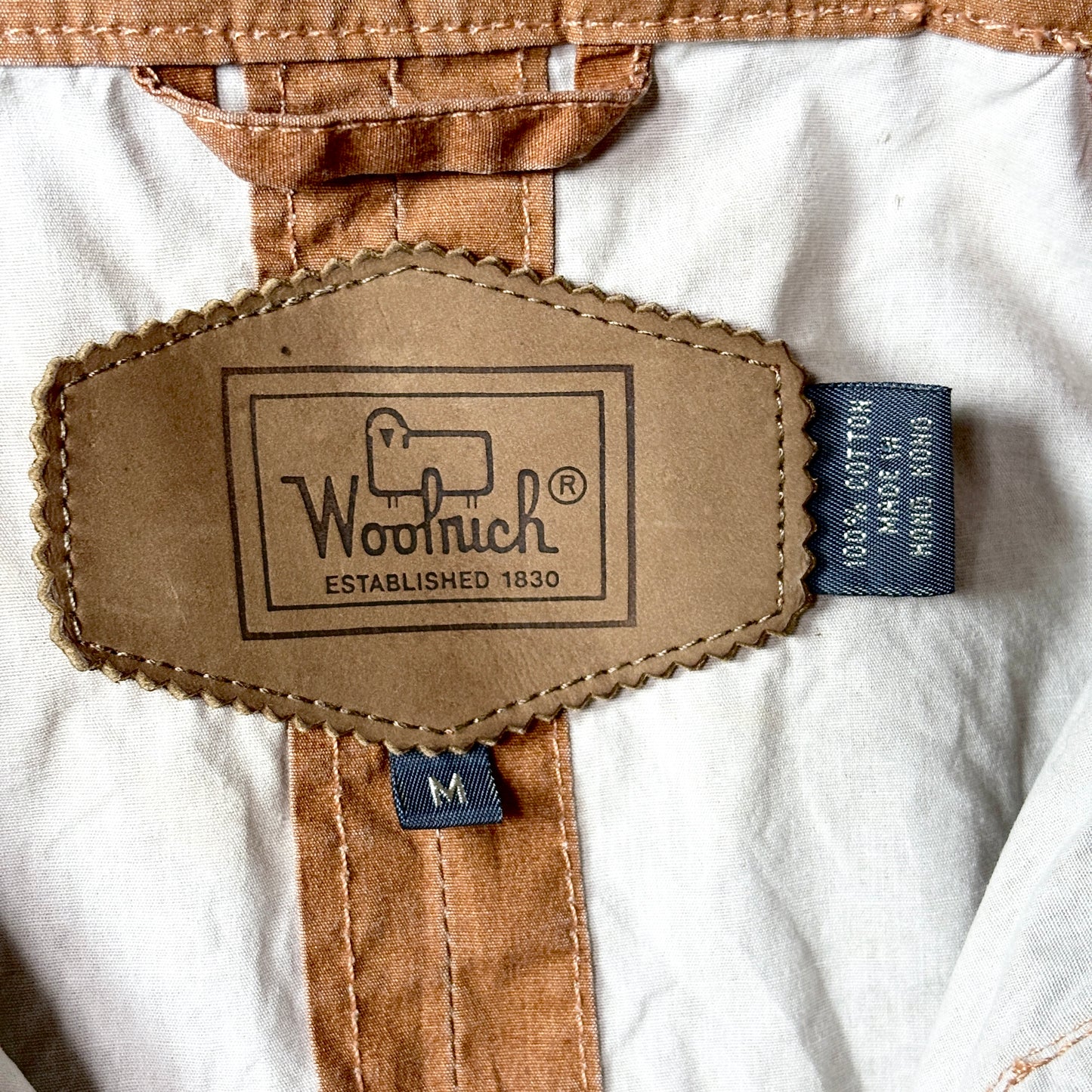 Brown 100% Cotton　Short Jacket Woolrich – M