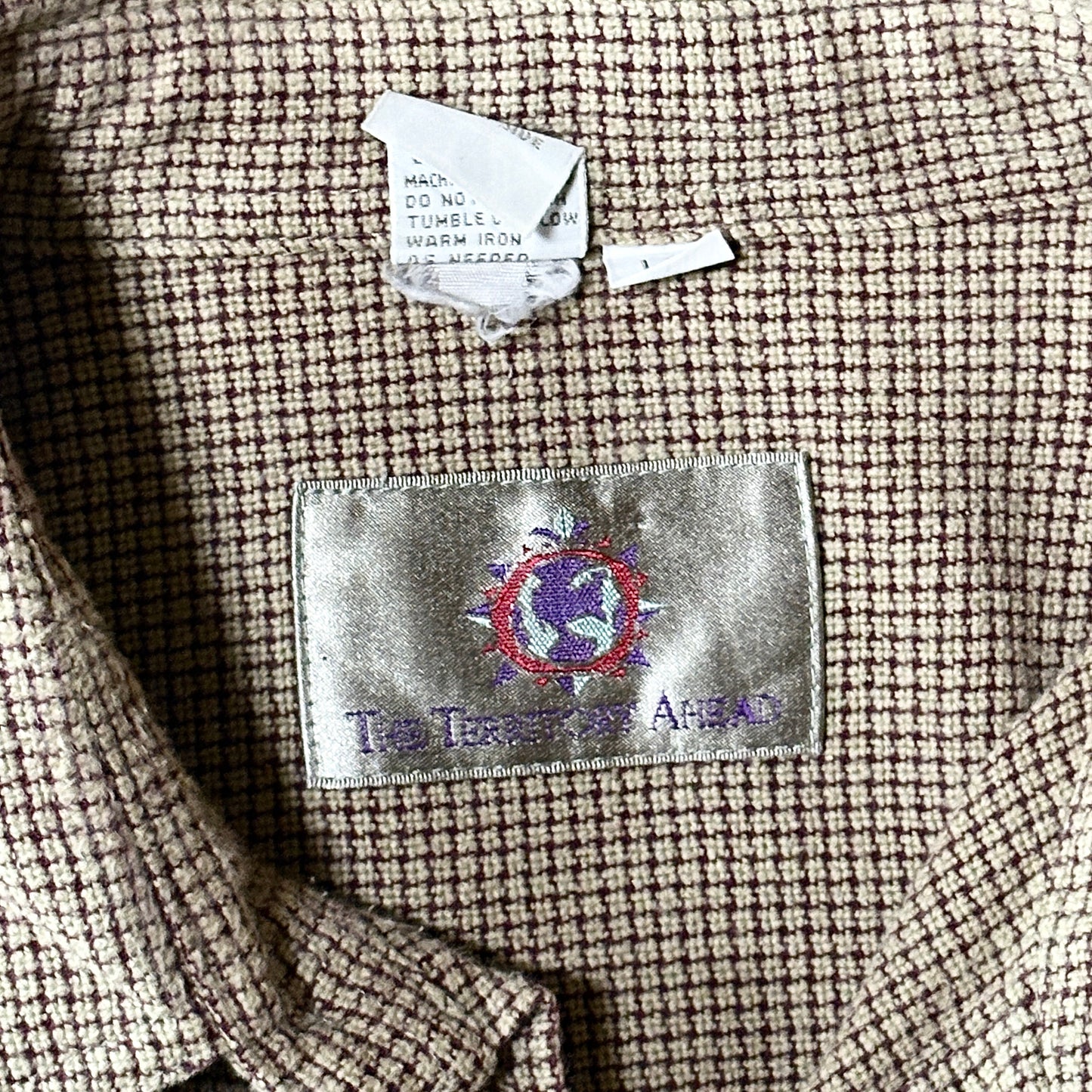 Flannel Mini Check Shirt – L Brown