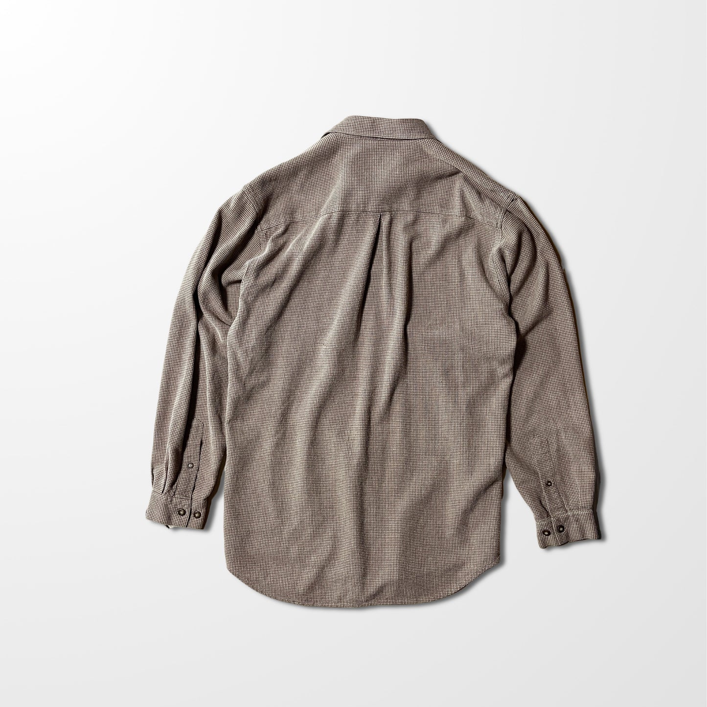 Flannel Mini Check Shirt – L Brown