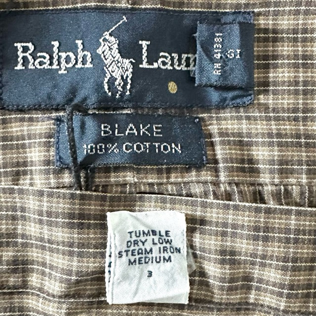 Polo by Ralph Lauren Blake Brown Check Cotton Shirt – S