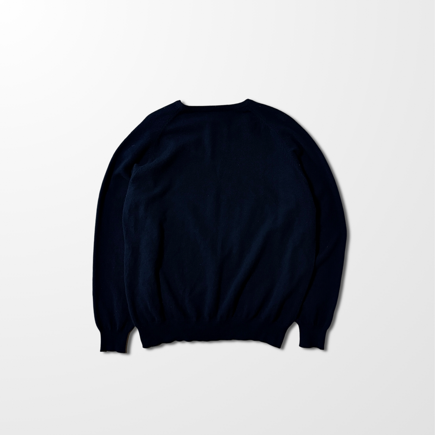 Lands’ End Pure Cashmere Crewneck Sweater – Navy – L