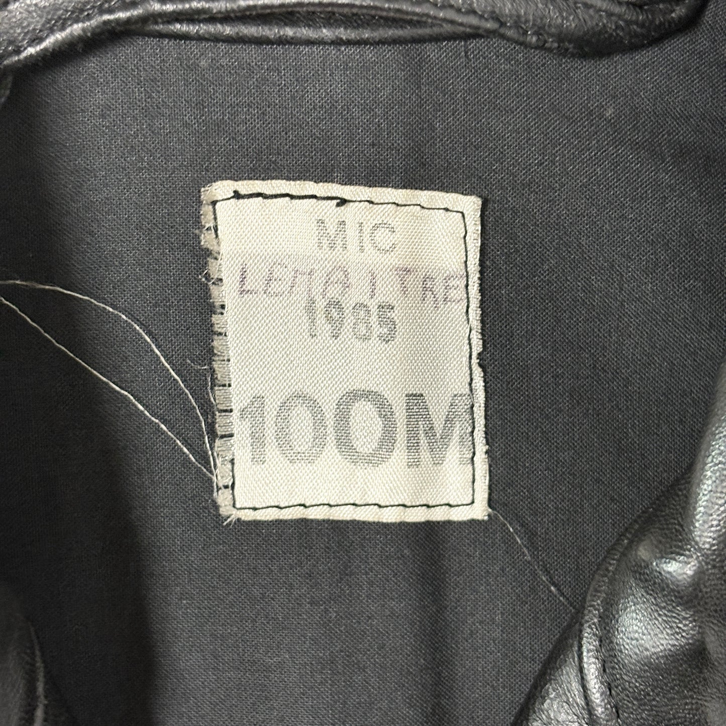 French Military Motorcycle Leather Coat – 1985 / 100M
