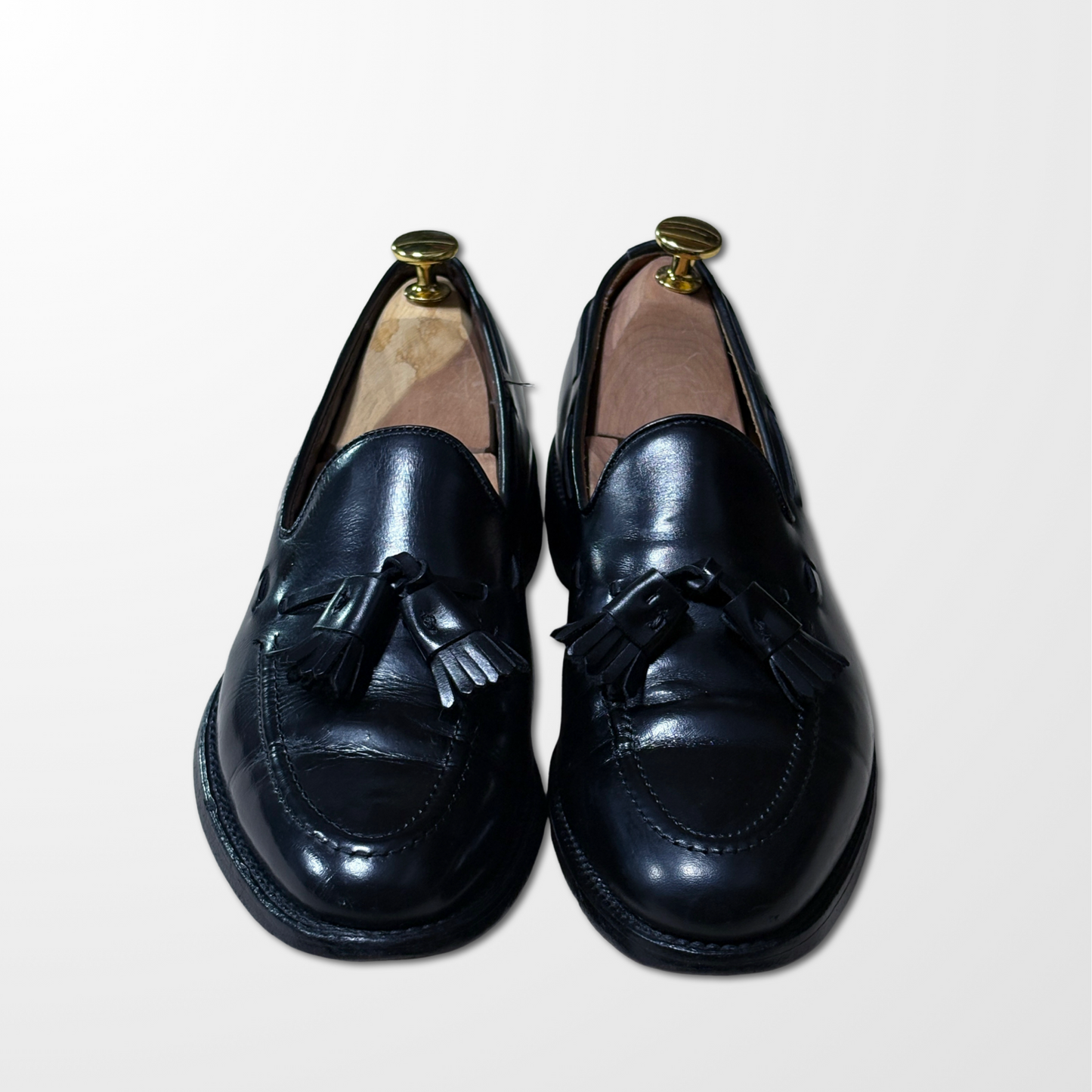 Allen Edmonds Black Leather Tassel Loafers – US 8B 1/2