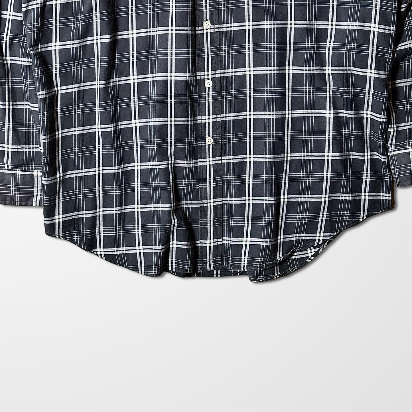 Ralph Lauren Golf Cotton Black Check Shirt – L