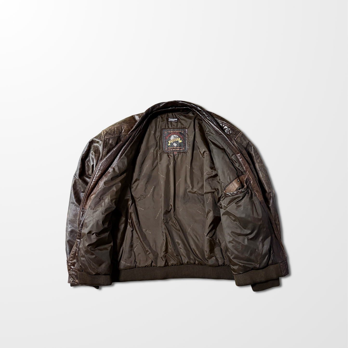 Flight Jacket – Brown L Wilson Leather Thinsulate