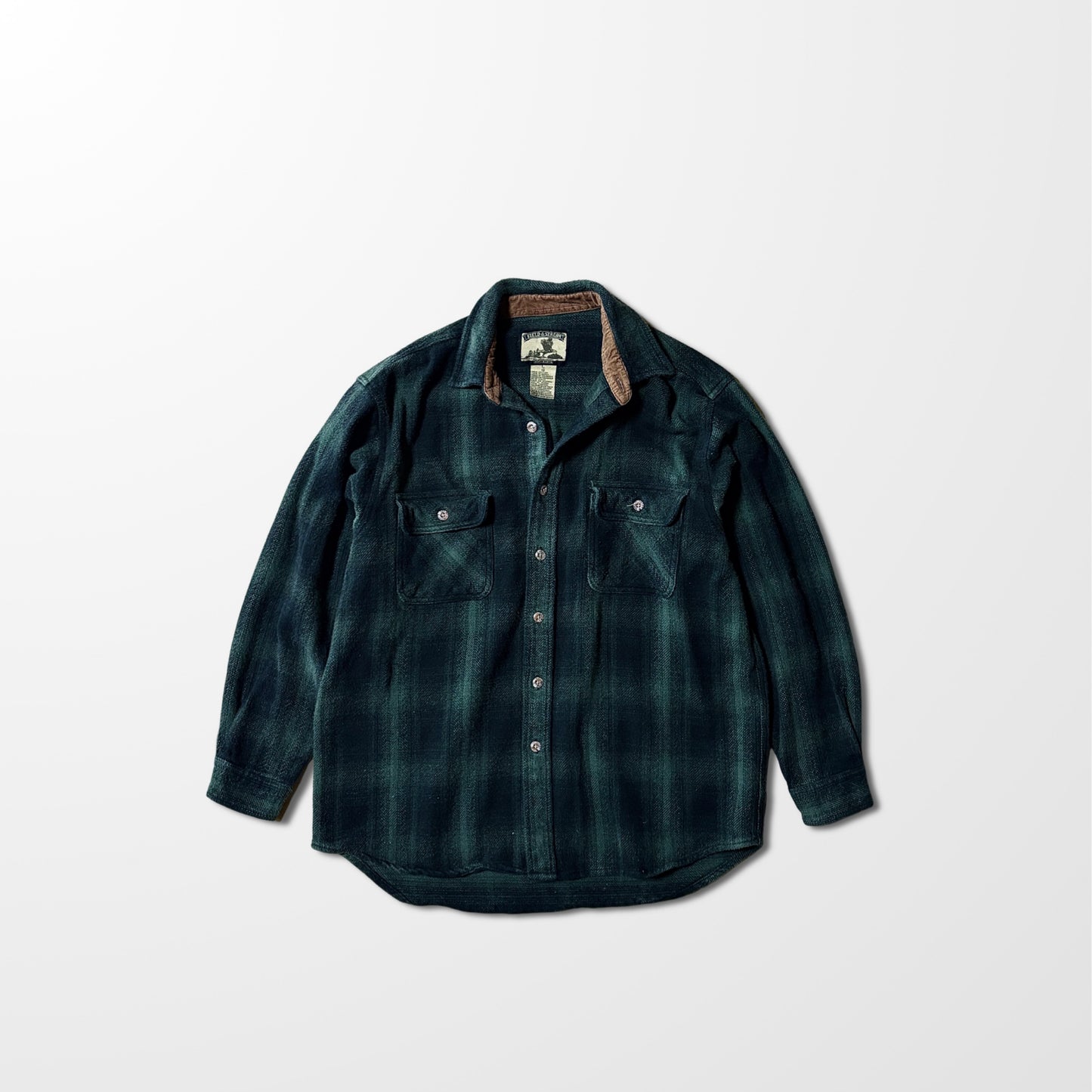 Flannel Cotton Green Check Shirt Jacket – L