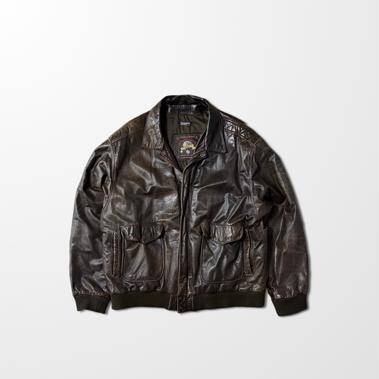 Flight Jacket – Brown L Wilson Leather Thinsulate