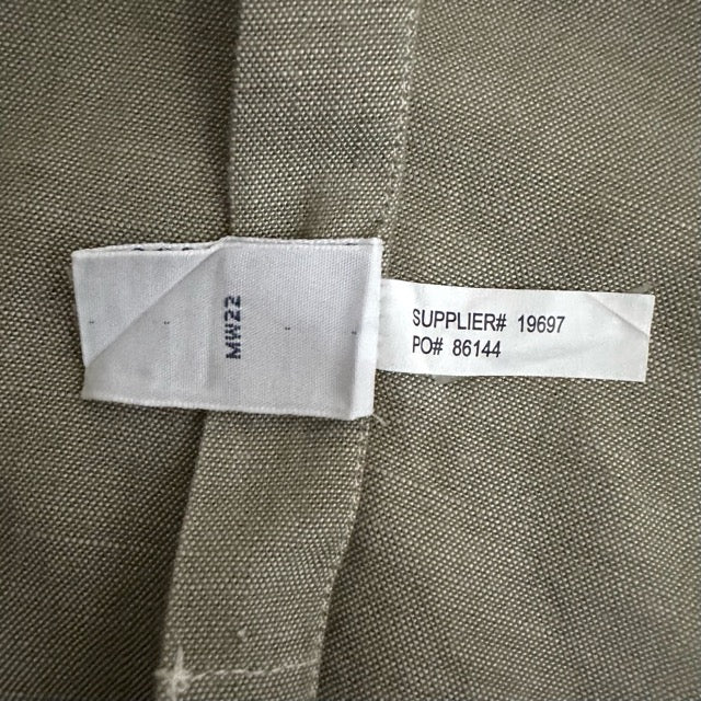Ralph Lauren Cotton Shirt Olive Beige Double Pocket – M