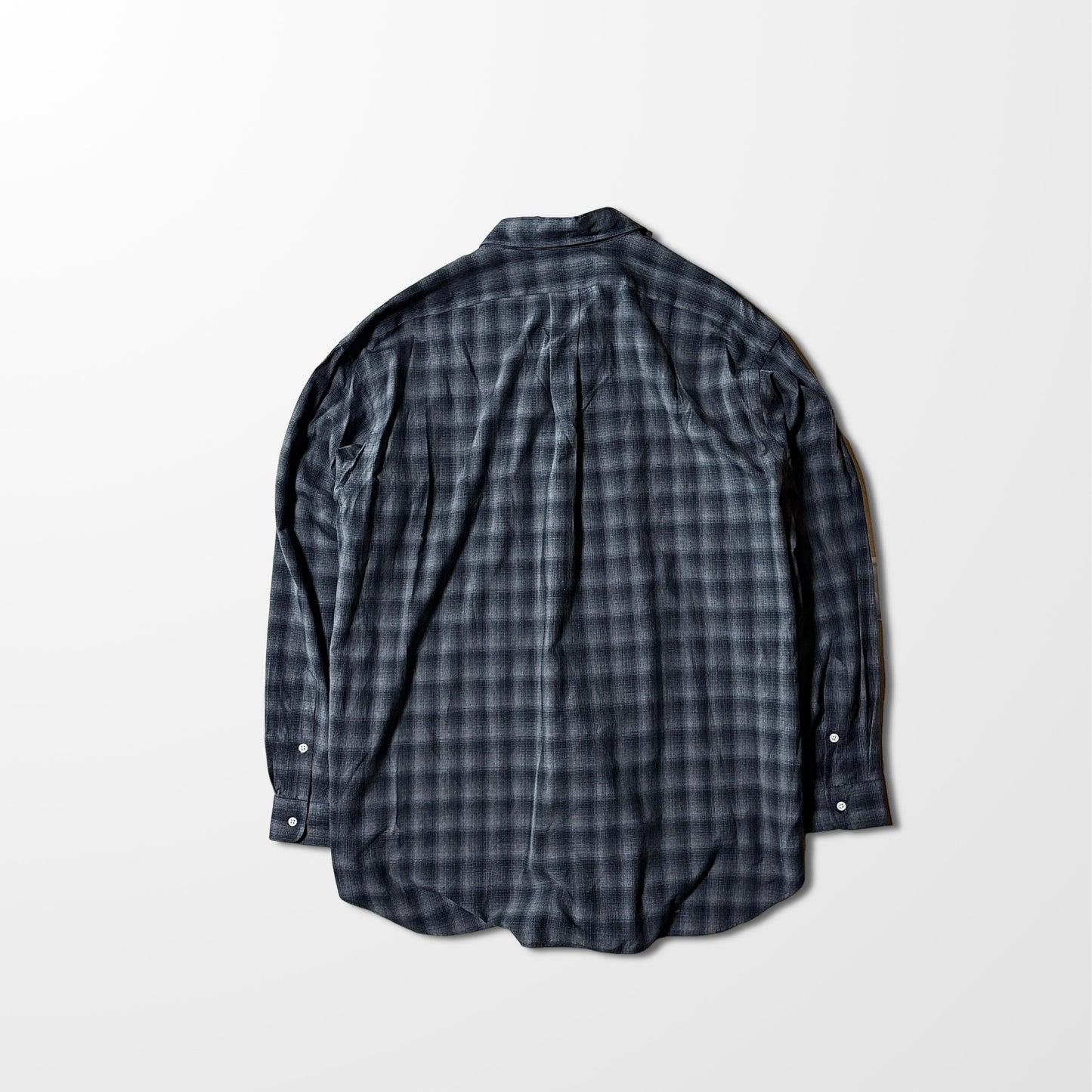 Ralph Lauren Silk Cotton Blend Black Check Shirt – XXL