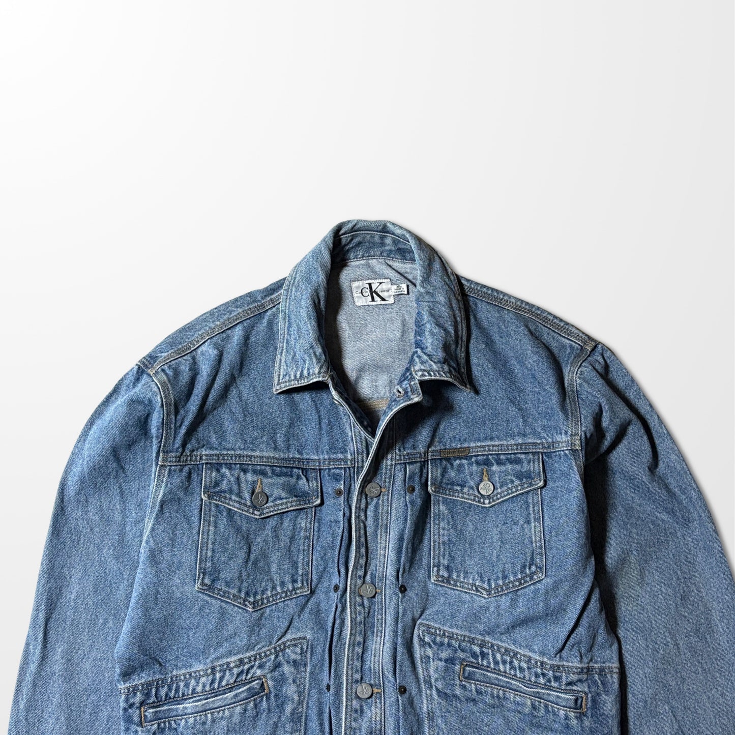 Calvin Klein Jeans Vintage Denim Field Jacket – L Size