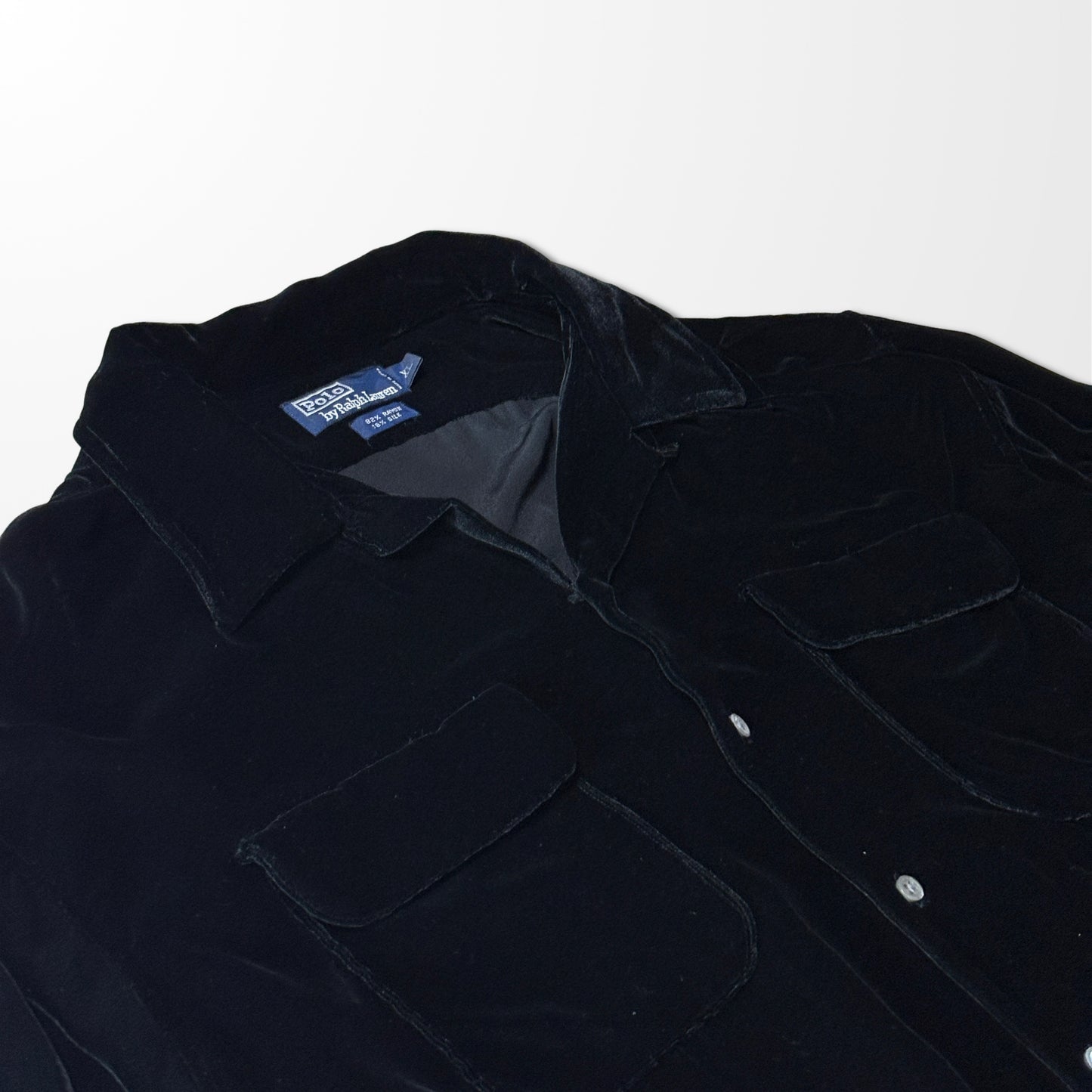 Ralph Lauren Rayon Silk Velvet Shirt - XL