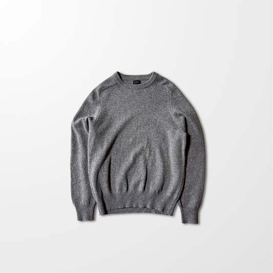 J.CREW 100% Lambswool Crewneck Sweater – Heather Gray – L