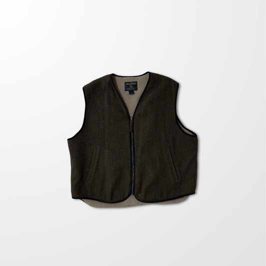 Woolrich Wool Blend Fleece Lined Vest – Brown L
