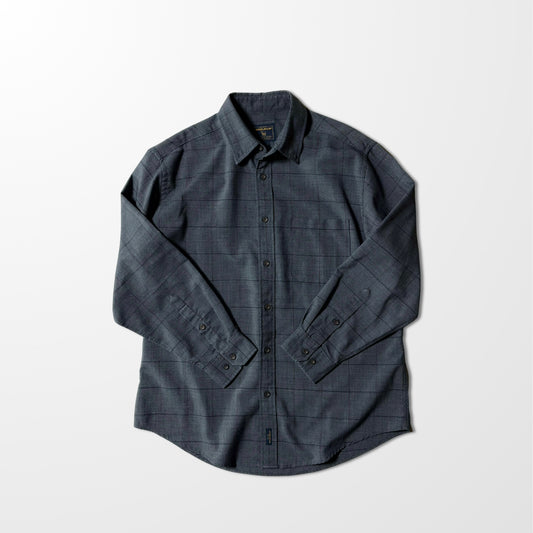 Woolrich Wool Check Shirt Charcoal Gray L