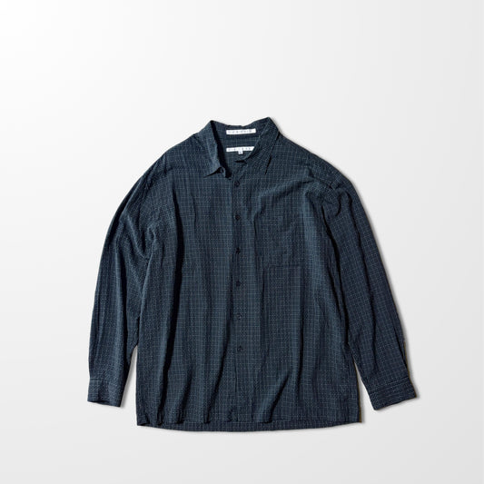 Rayon Blend Black Grid Shirt – XL Perry Ellis